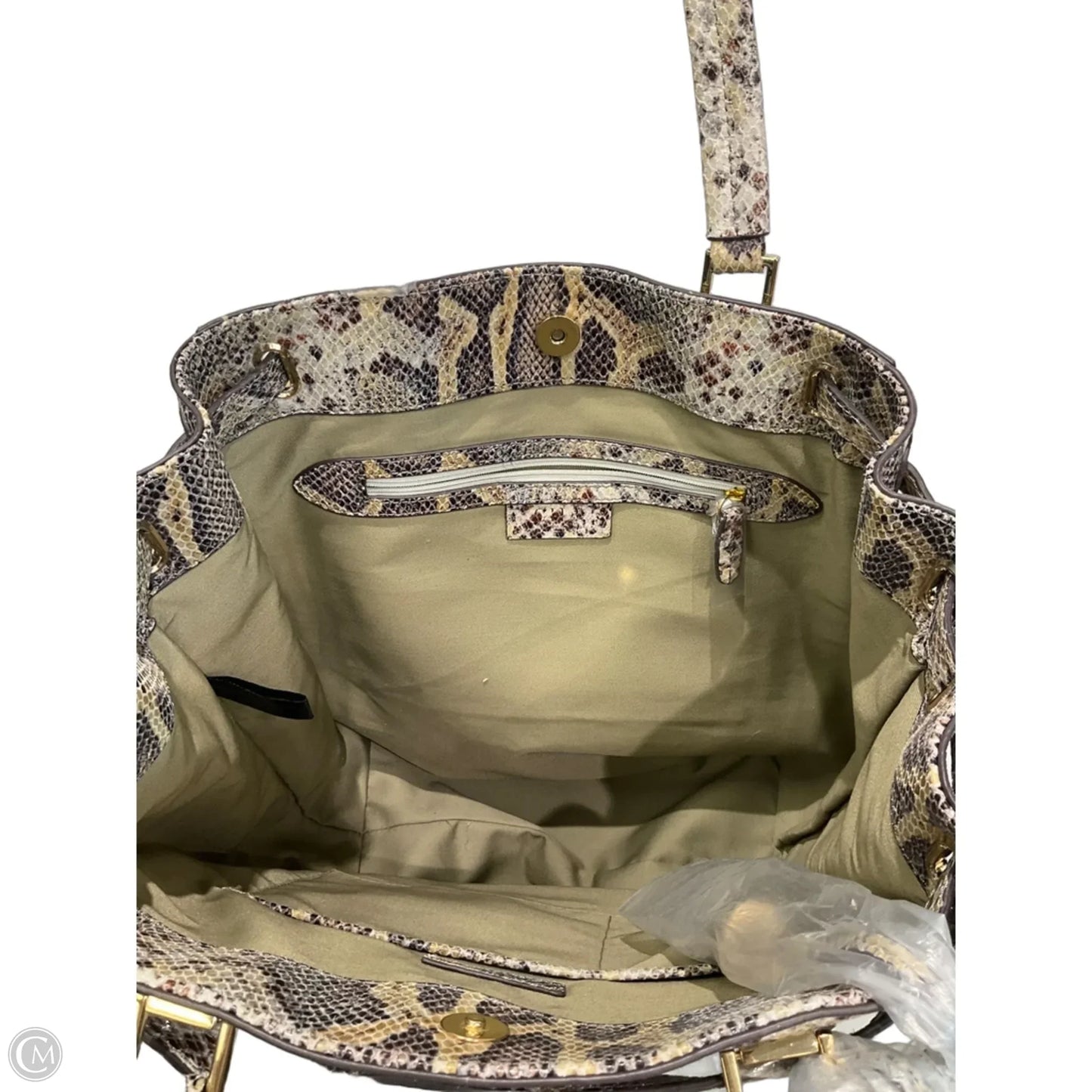 Tote Leather By Gilli, Size: Large