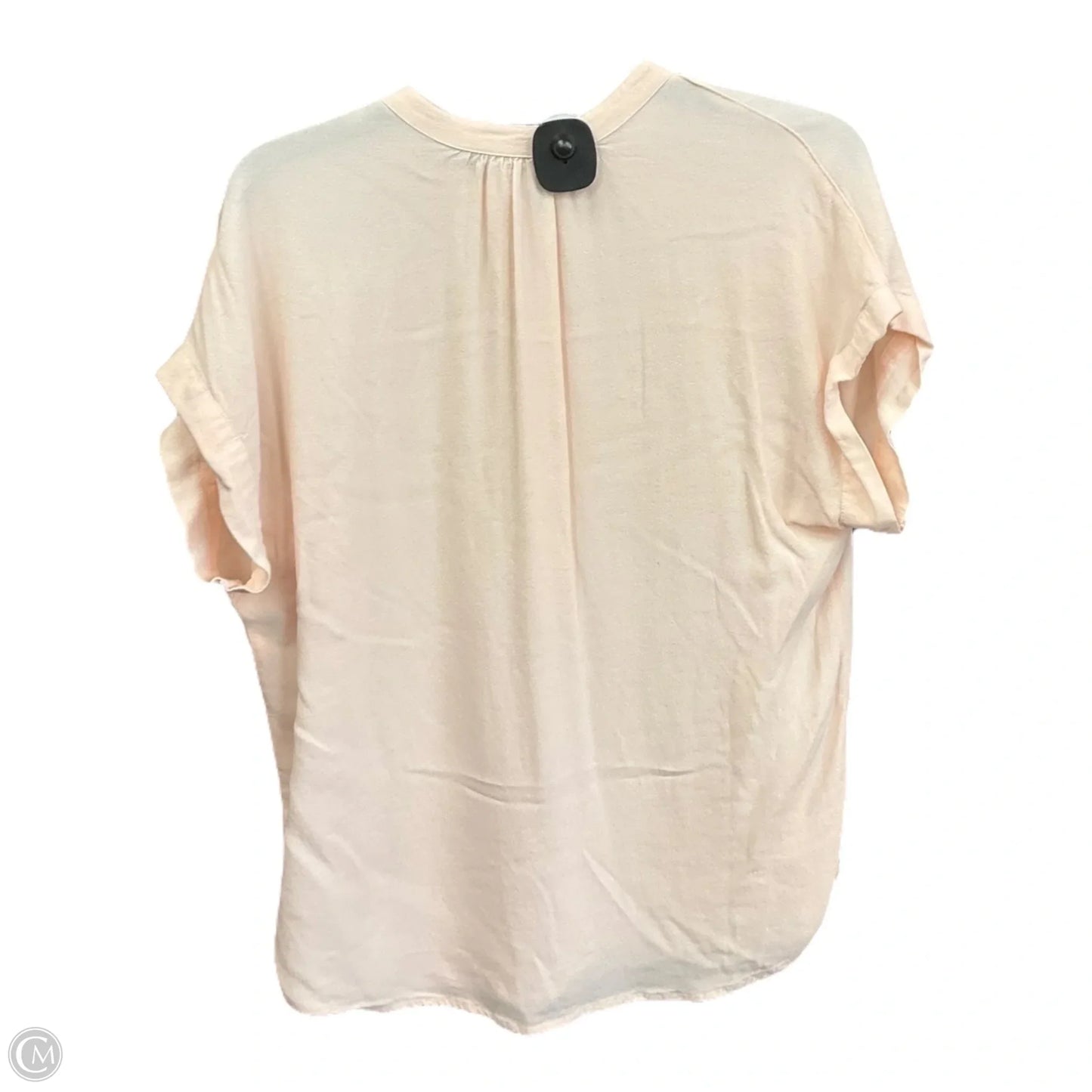 Blouse Short Sleeve By Clothes Mentor In Peach, Size: Xs