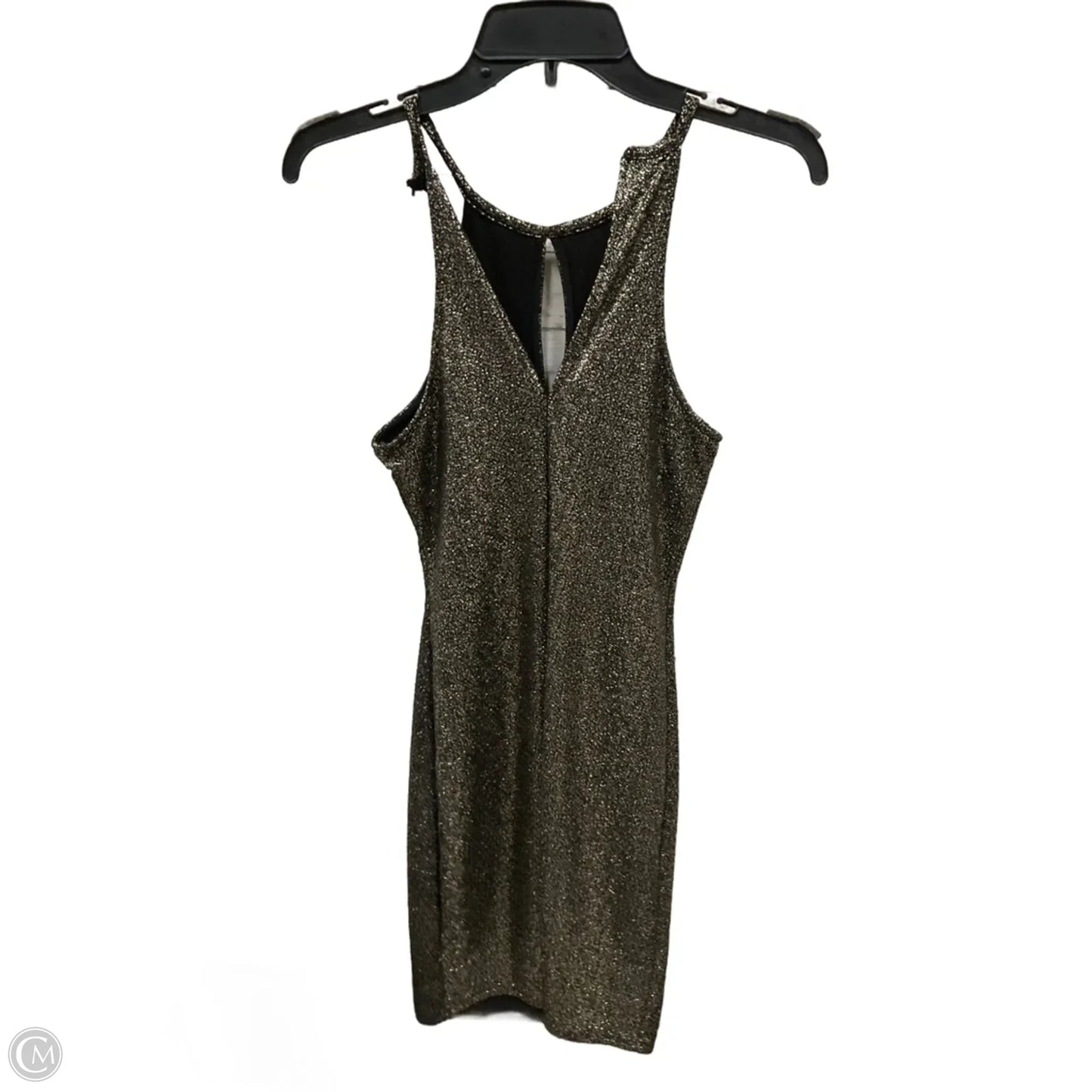 Dress Party Long By One Clothing In Black Gold, Size: S