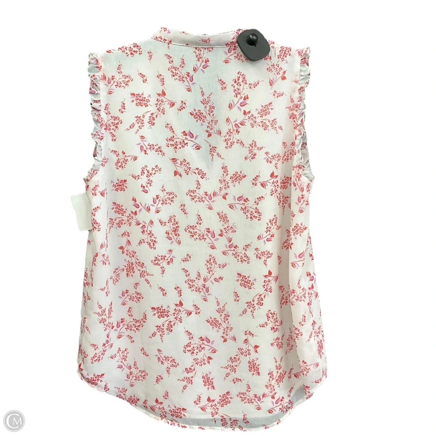 Top Sleeveless By Ann Taylor In Red & White, Size: Xs