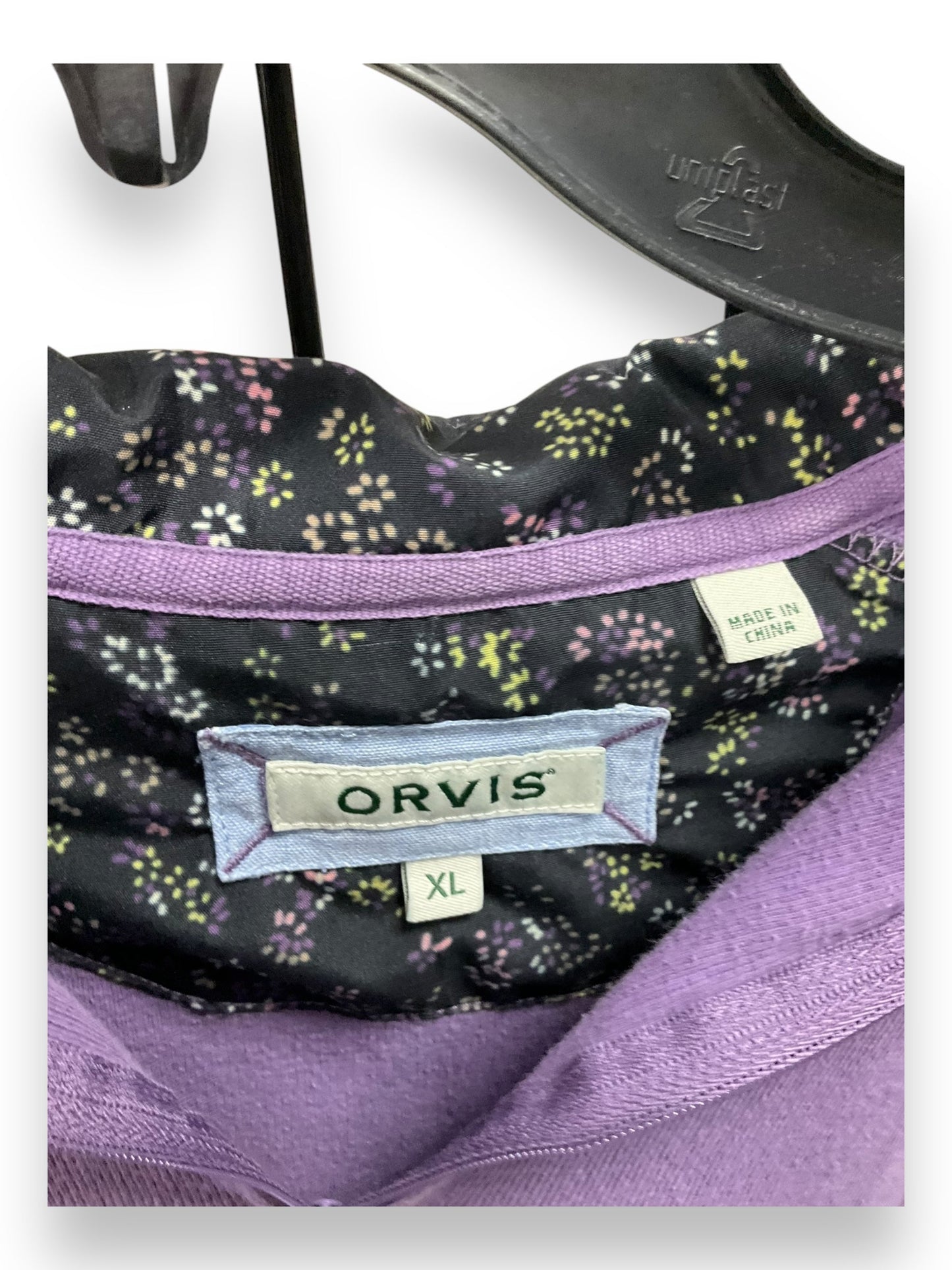 Top Long Sleeve By Orvis In Purple, Size: Xl