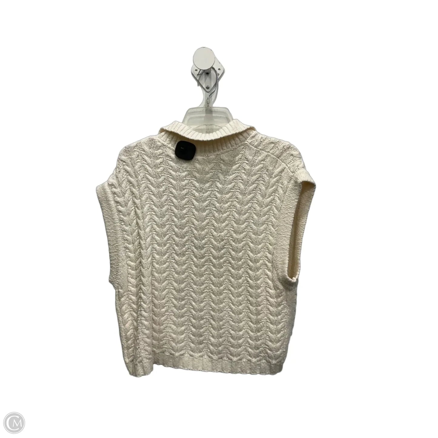Sweater Short Sleeve By Maeve In Cream, Size: L