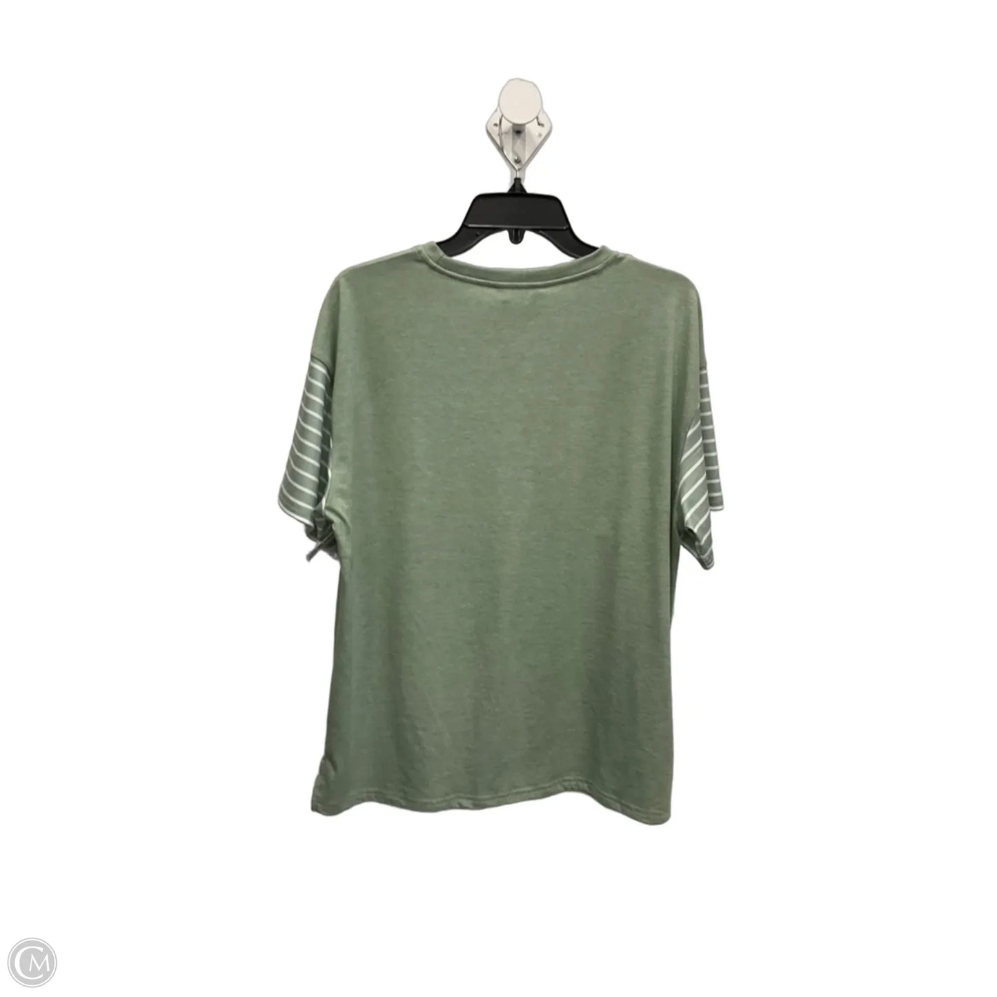 Top Short Sleeve By Timeson In Blue, Size: L