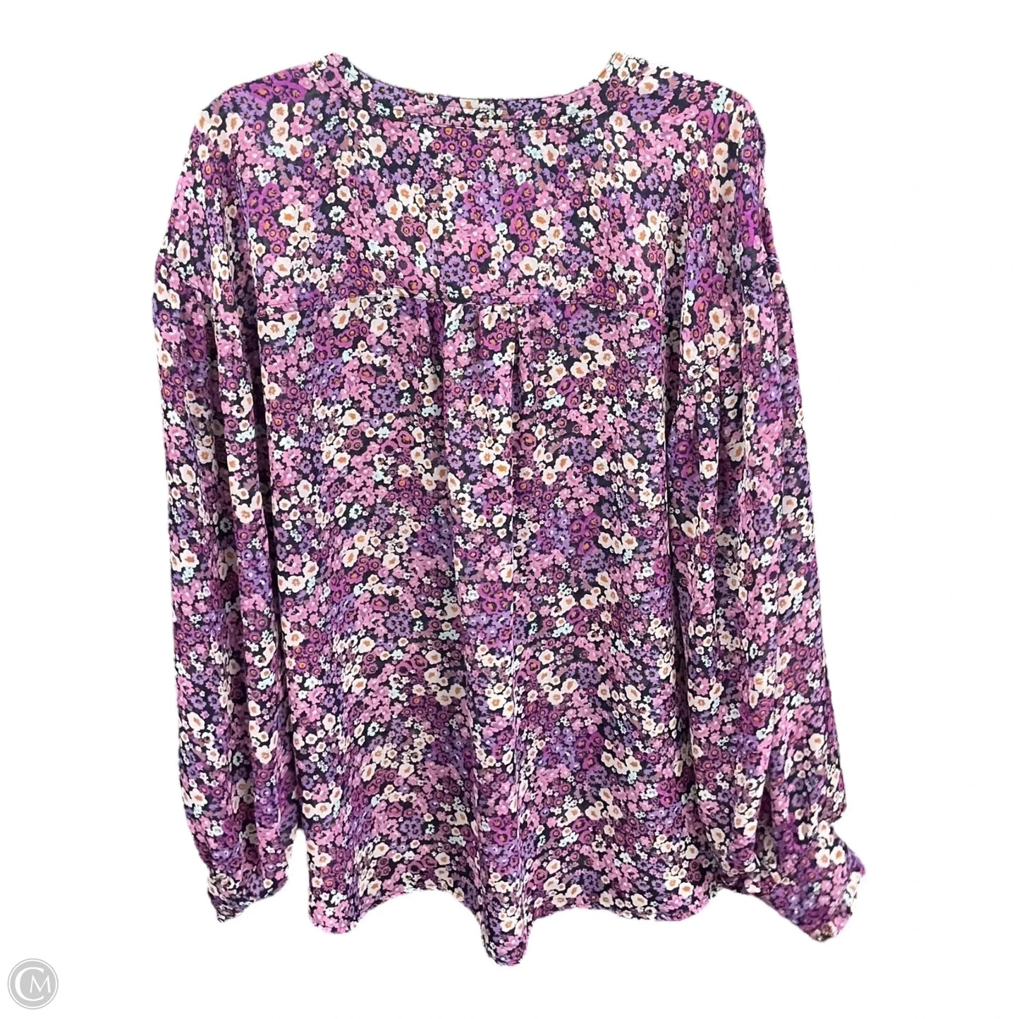 Top Long Sleeve By Lane Bryant In Floral Print, Size: 1x