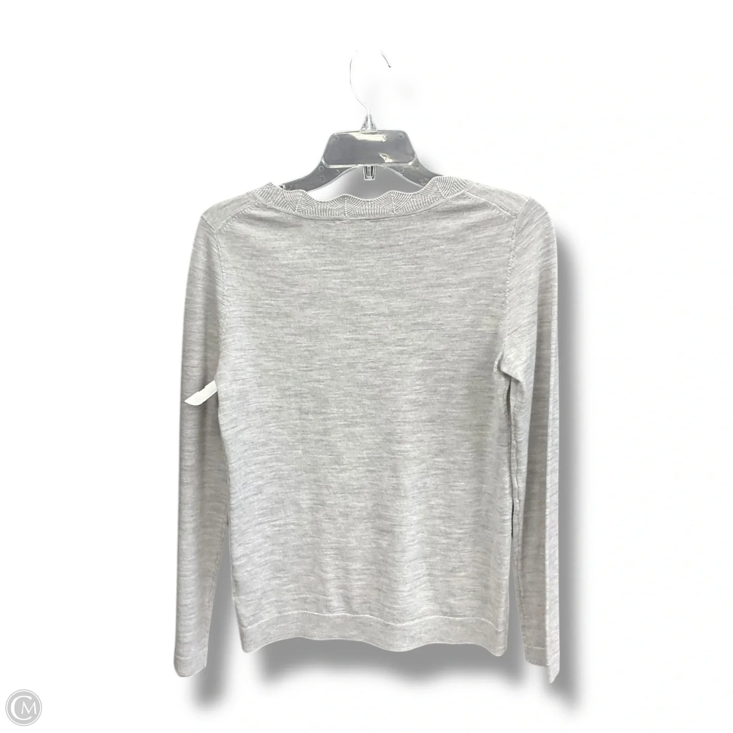Top Long Sleeve By Talbots In Grey, Size: Xs