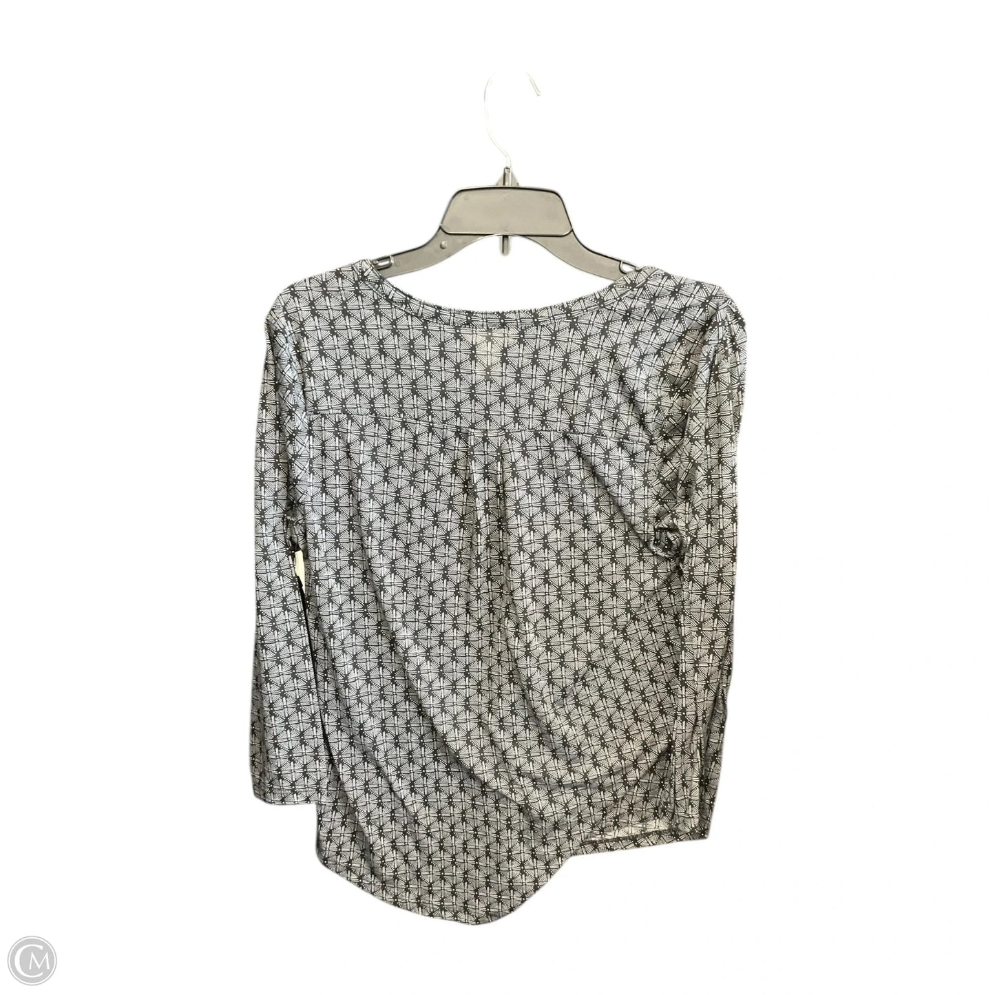 Top Long Sleeve By H&m In Black & Grey, Size: M