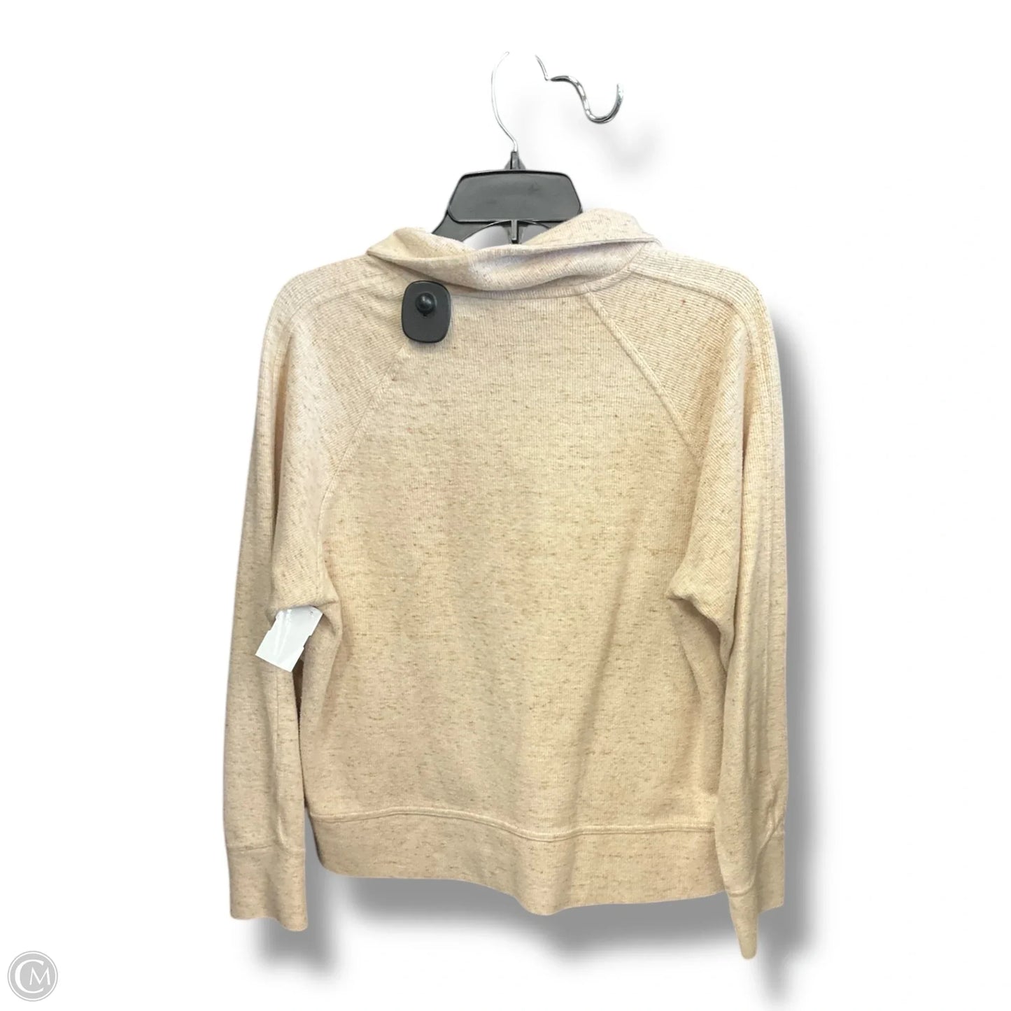 Athletic Sweatshirt Collar By Nike In Tan, Size: S