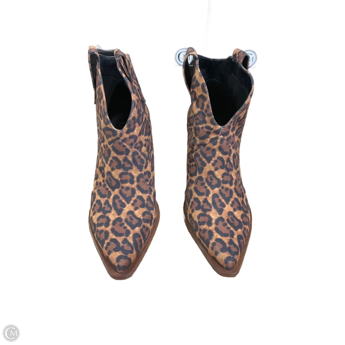 Boots Ankle Heels By Jessica Simpson In Animal Print, Size: 9.5
