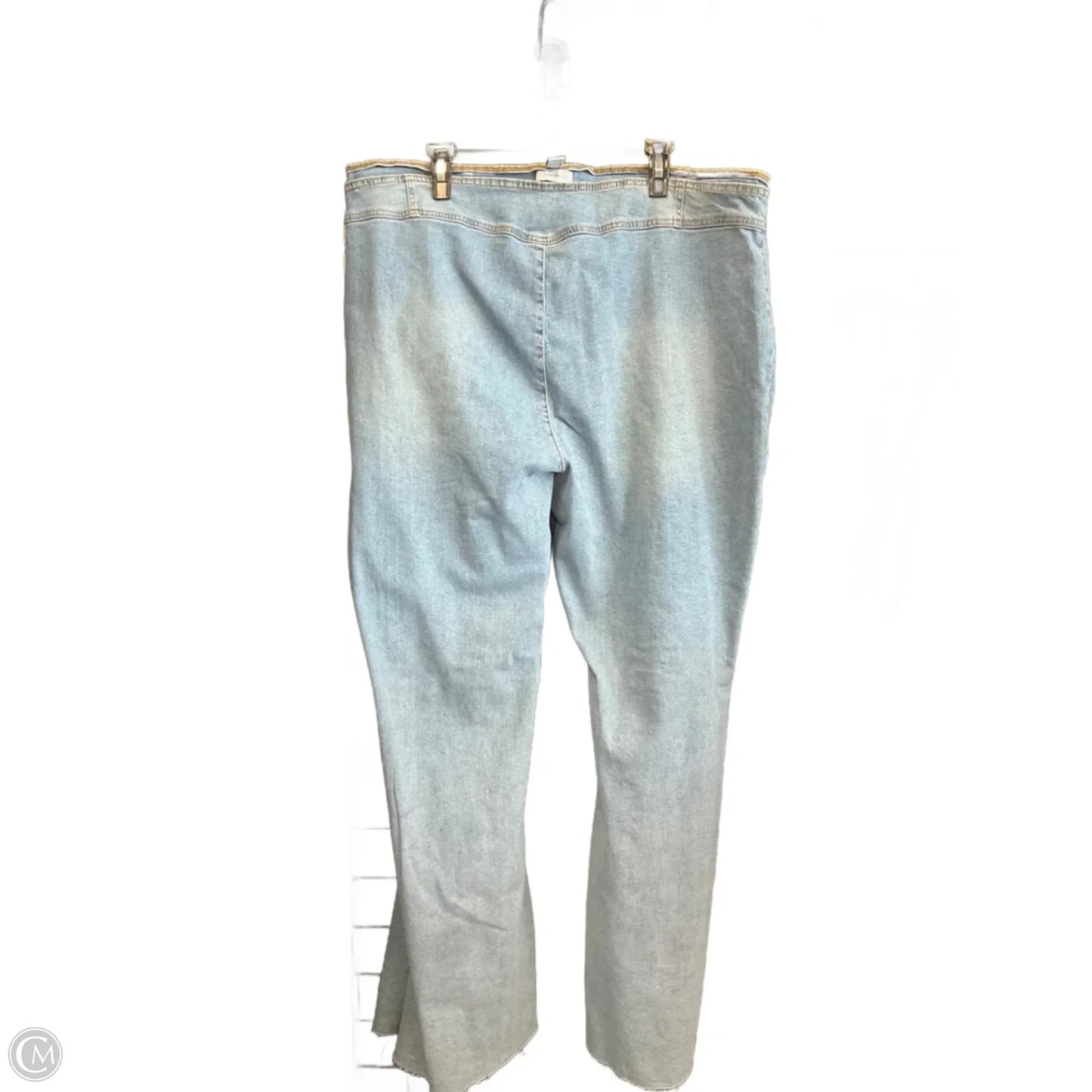 Jeans Flared By Forever 21 In Blue Denim, Size: 20