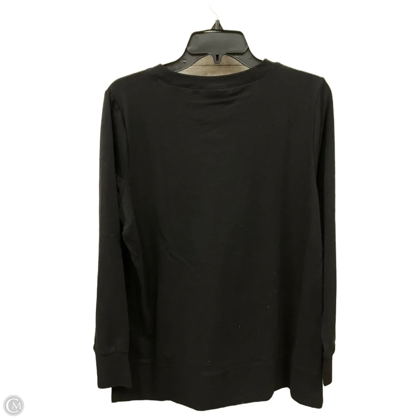 Sweatshirt Crewneck By Belle By Kim Gravel In Black, Size: S