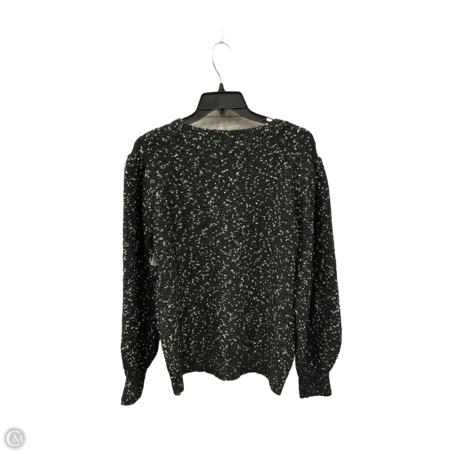 Top Long Sleeve By Ann Taylor In Black & Gold, Size: L