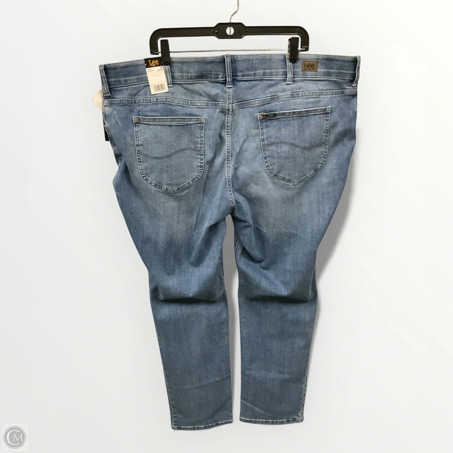 Jeans Straight By Lee In Blue Denim, Size: 24