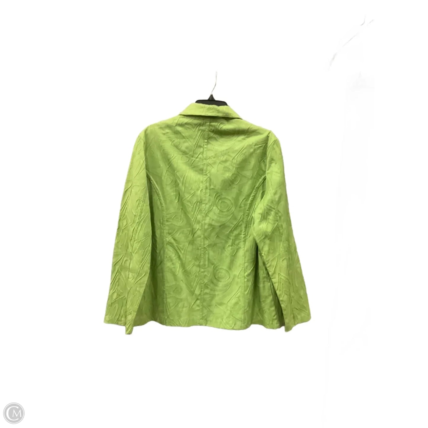 Jacket Shirt By Clothes Mentor In Green, Size: 1x