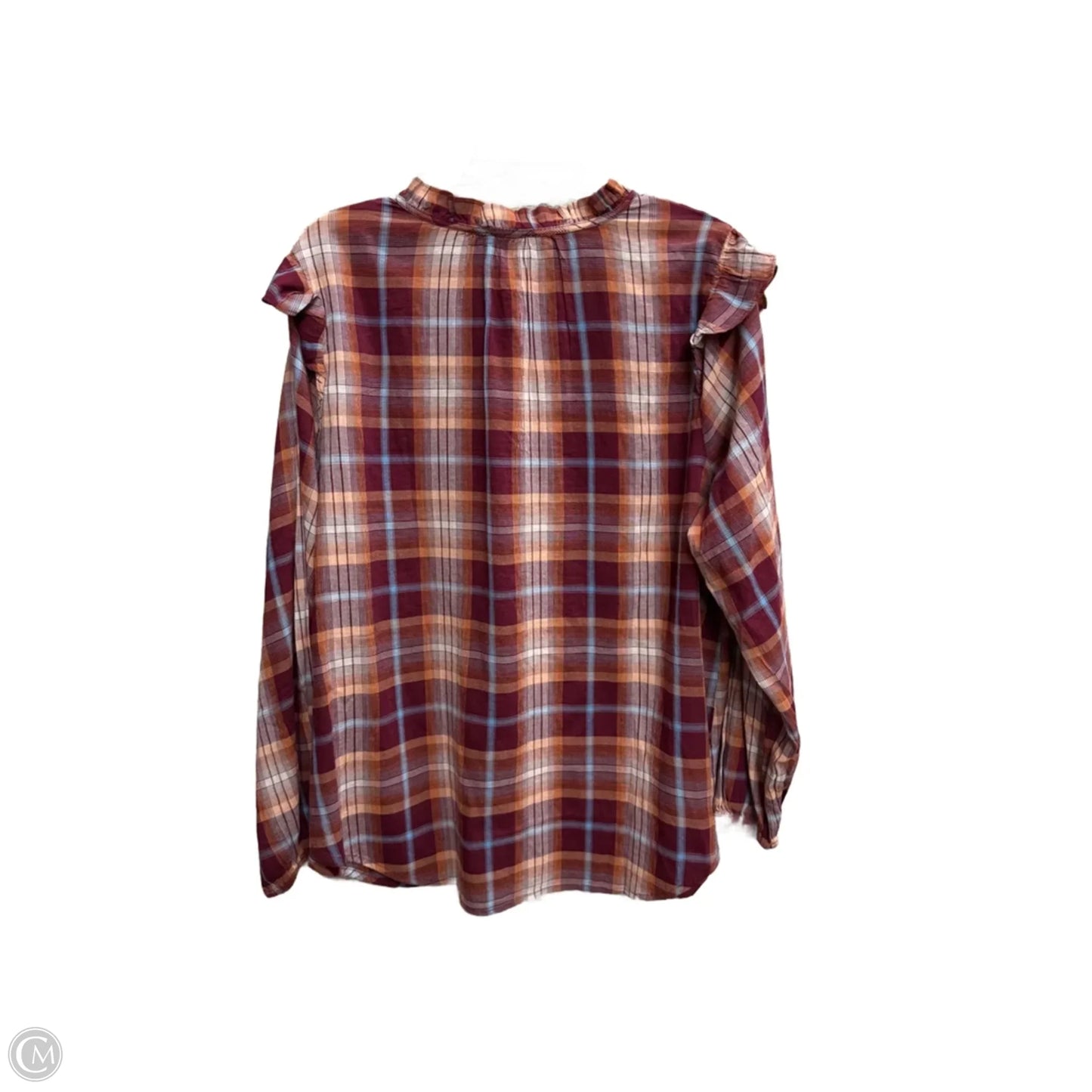 Top Long Sleeve By St Johns Bay In Plaid Pattern, Size: 0x