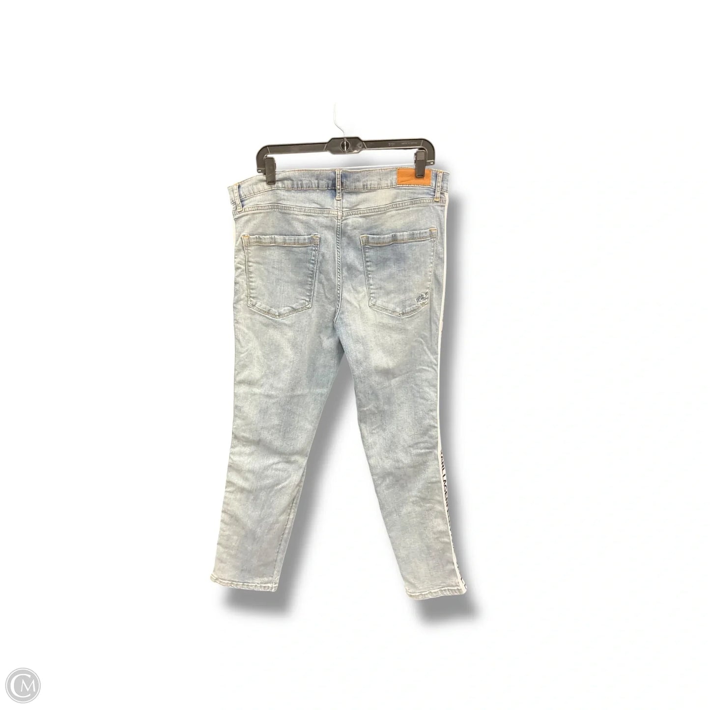 Jeans Designer By Karl Lagerfeld In Blue Denim, Size: 16