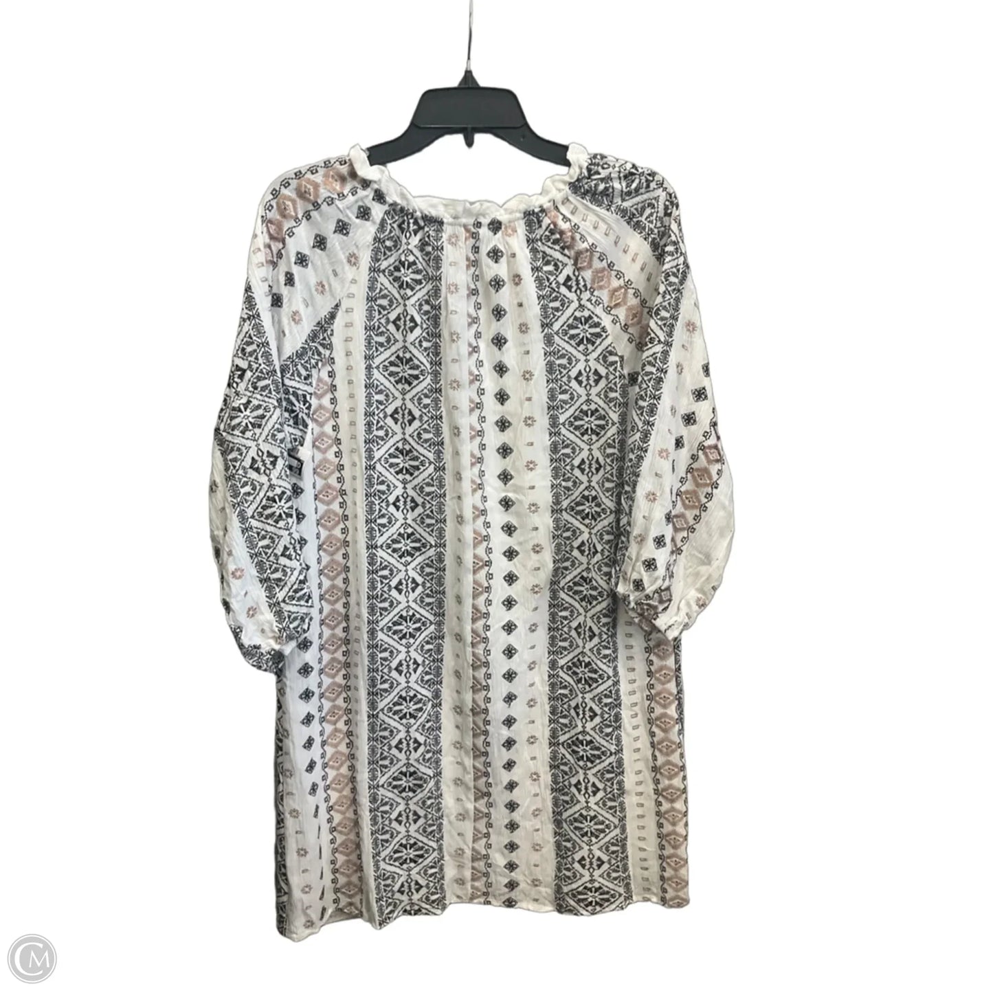 Dress Casual Midi By Blue Rain In Geometric Pattern, Size: M
