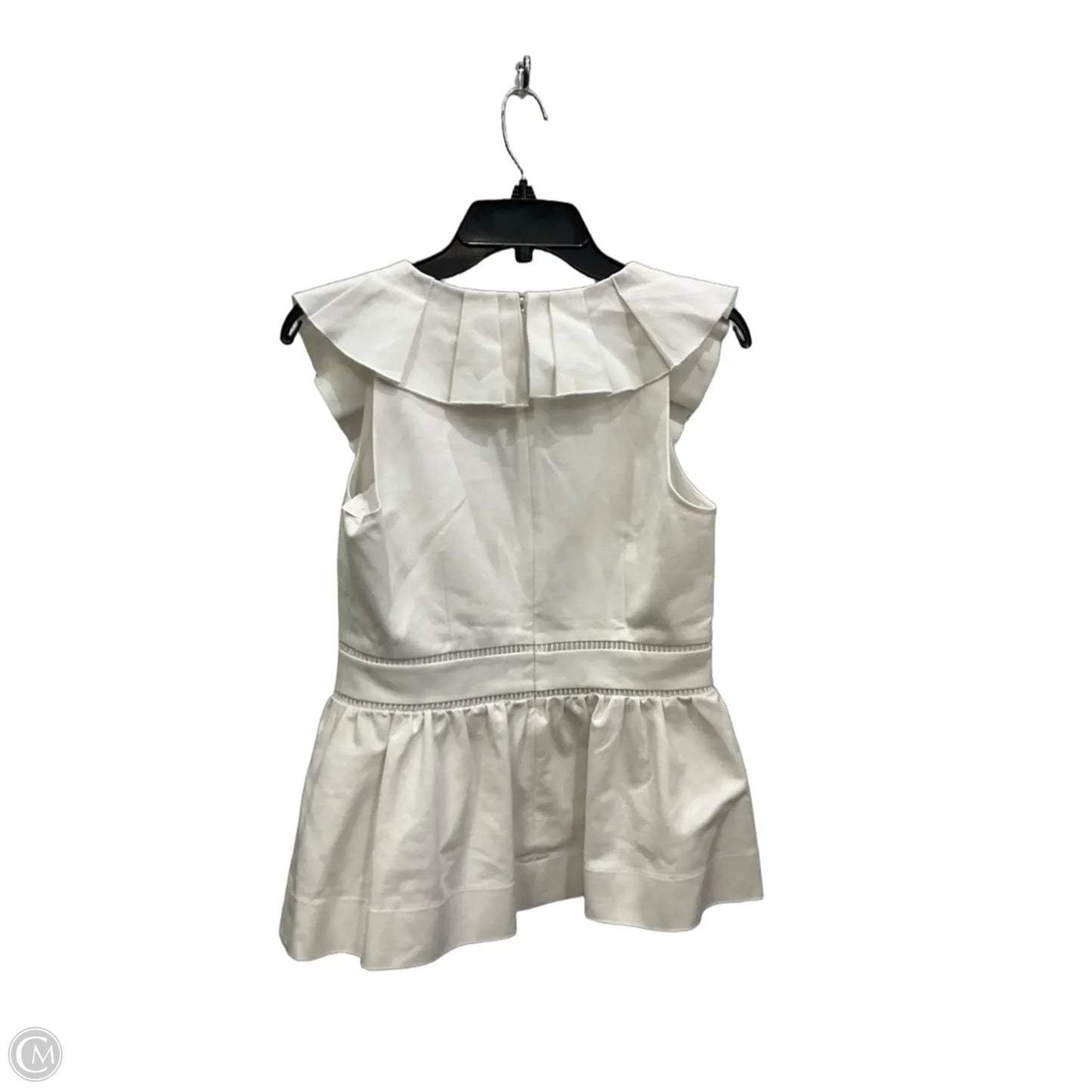 Top Sleeveless Designer By Kate Spade In White, Size: S