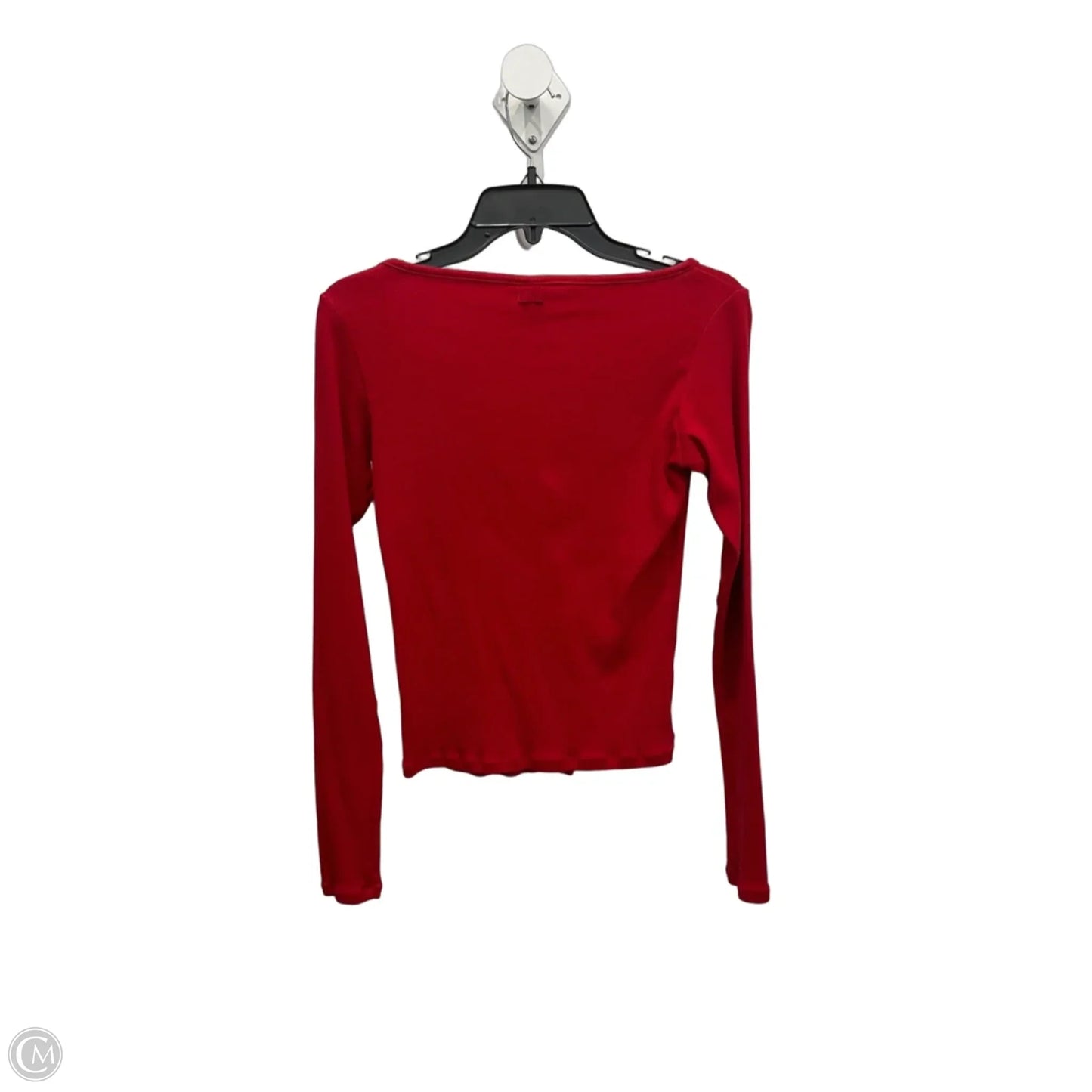 Top Long Sleeve By Skims In Red, Size: L