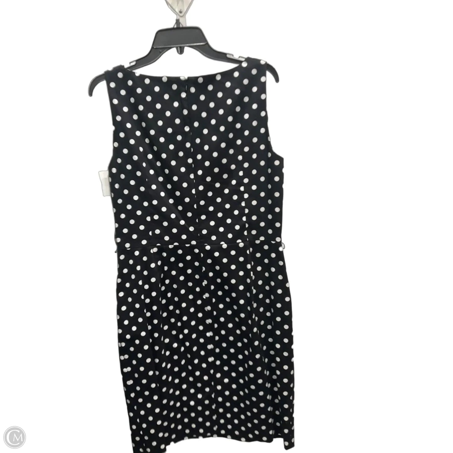 Dress Casual Midi By Lauren By Ralph Lauren In Polkadot Pattern, Size: L