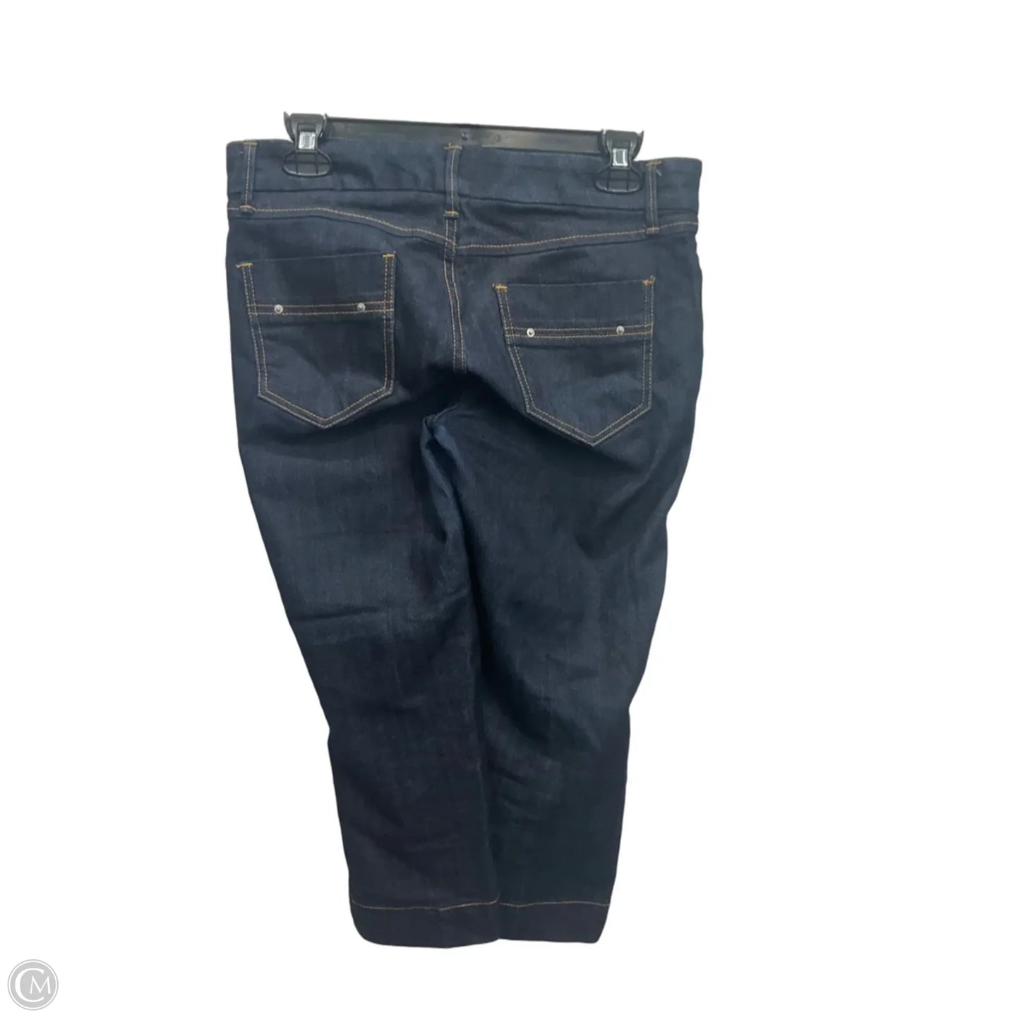 Jeans Cropped By Banana Republic In Blue Denim, Size: 4p
