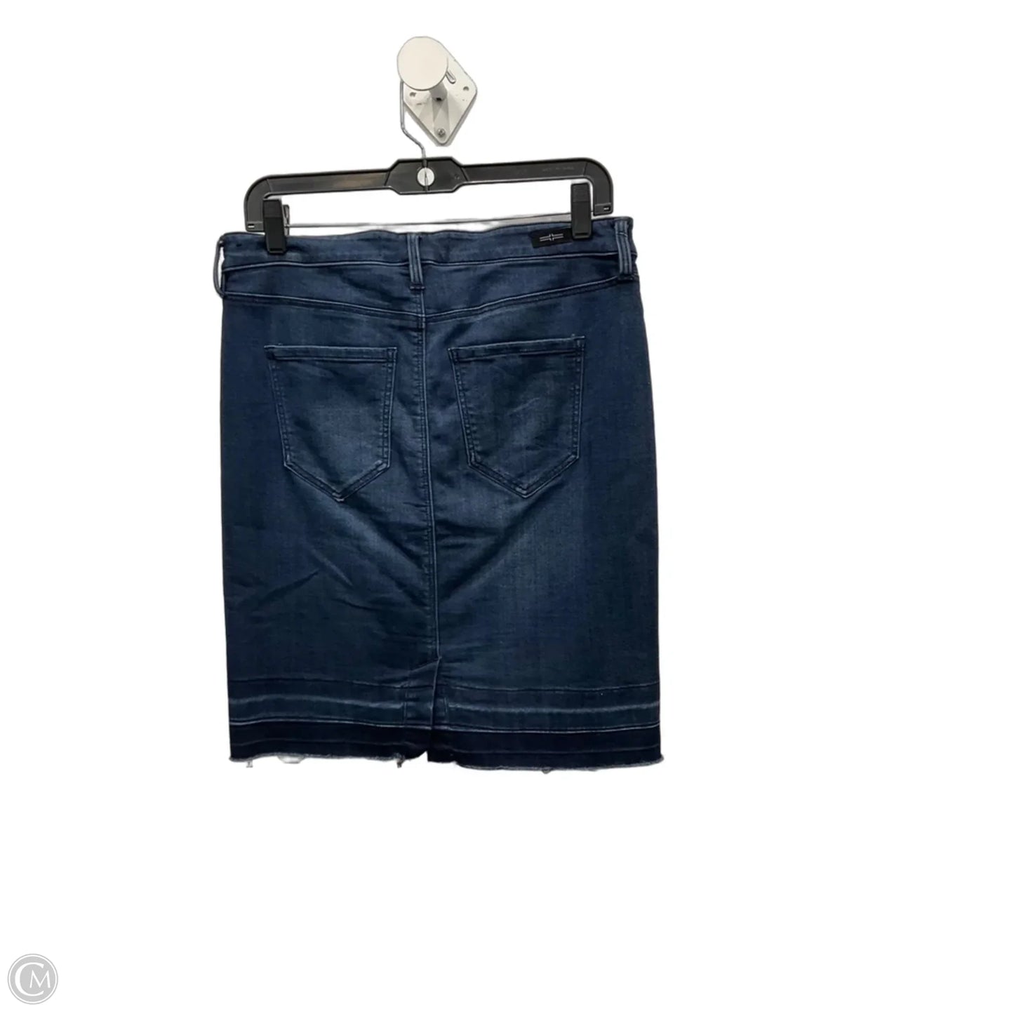 Skirt Midi By Liverpool In Blue Denim, Size: 10