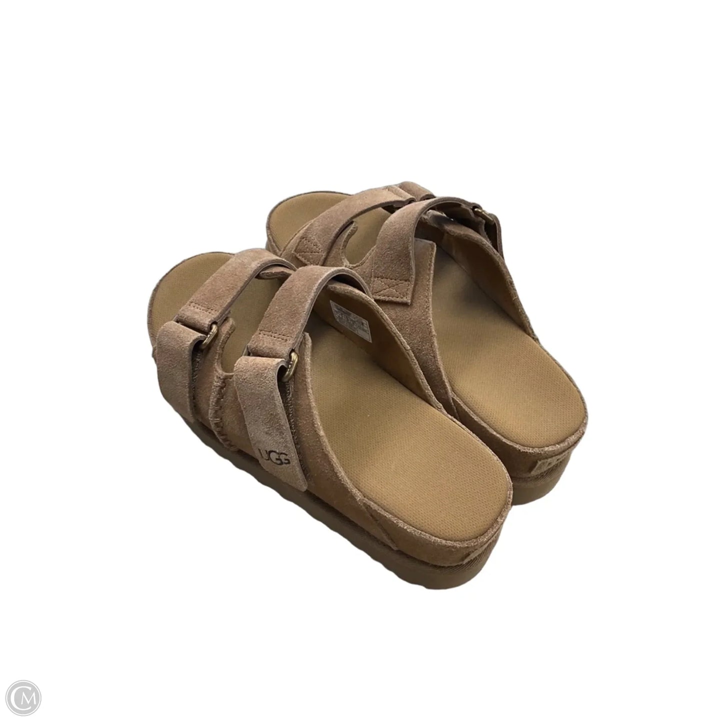 Sandals Designer By Ugg In Brown, Size: 7