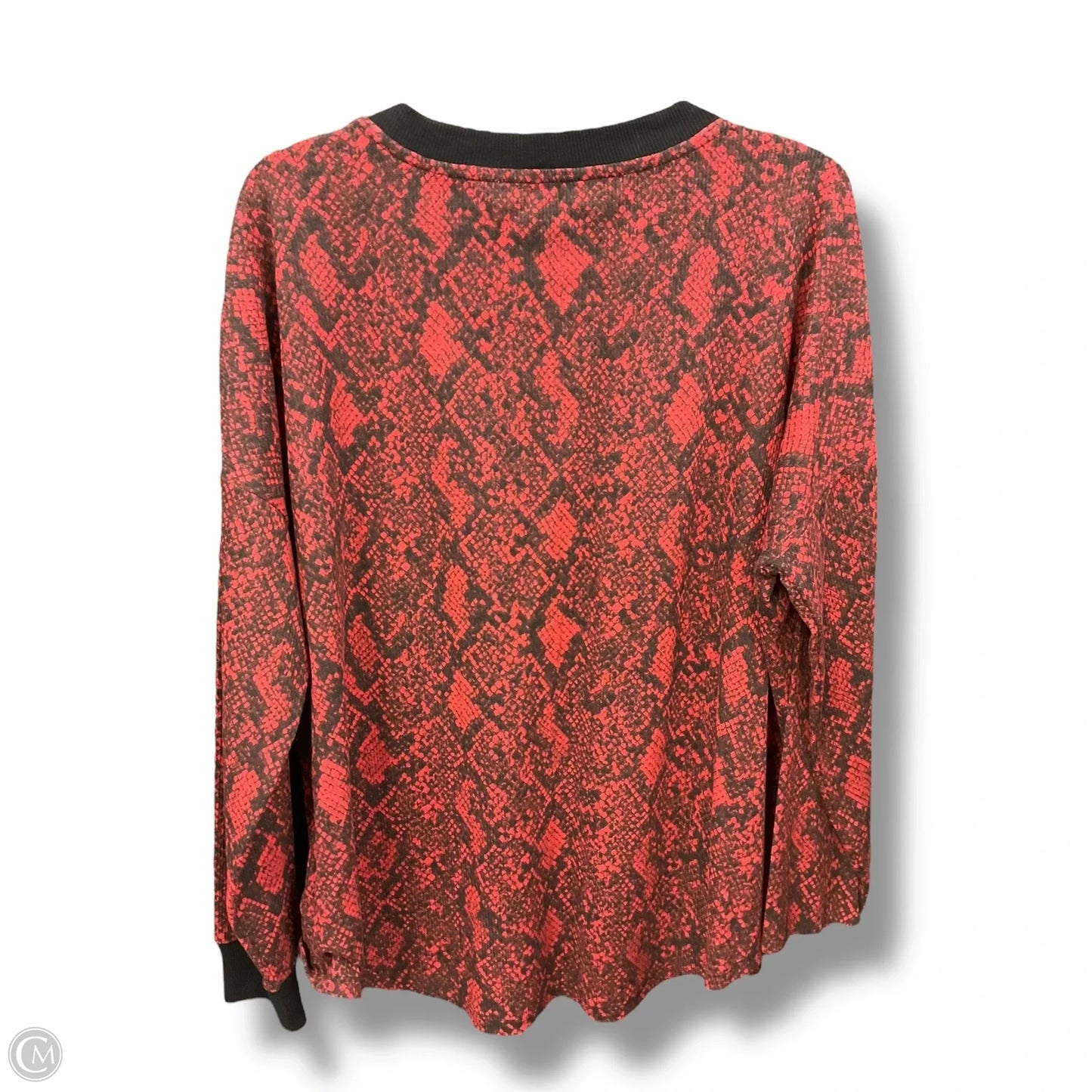 Top Long Sleeve By Michael By Michael Kors In Animal Print, Size: Xl