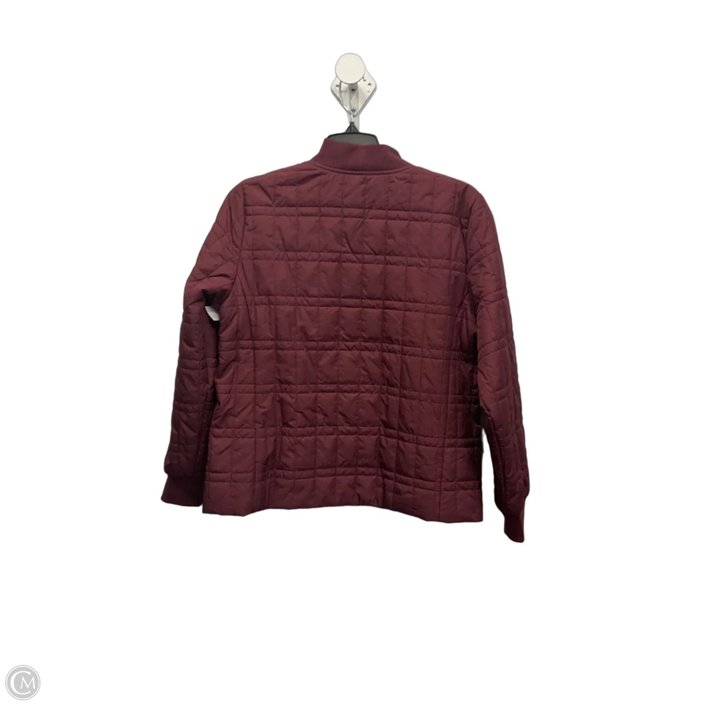 Jacket Puffer & Quilted By Talbots In Maroon, Size: Sp