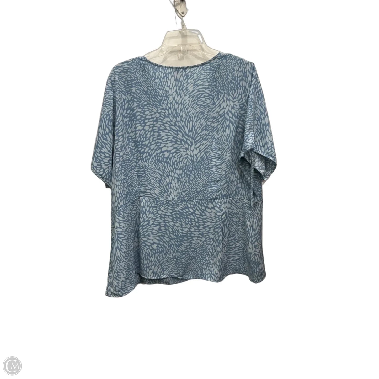 Top Short Sleeve By Vince Camuto In Blue, Size: 2x