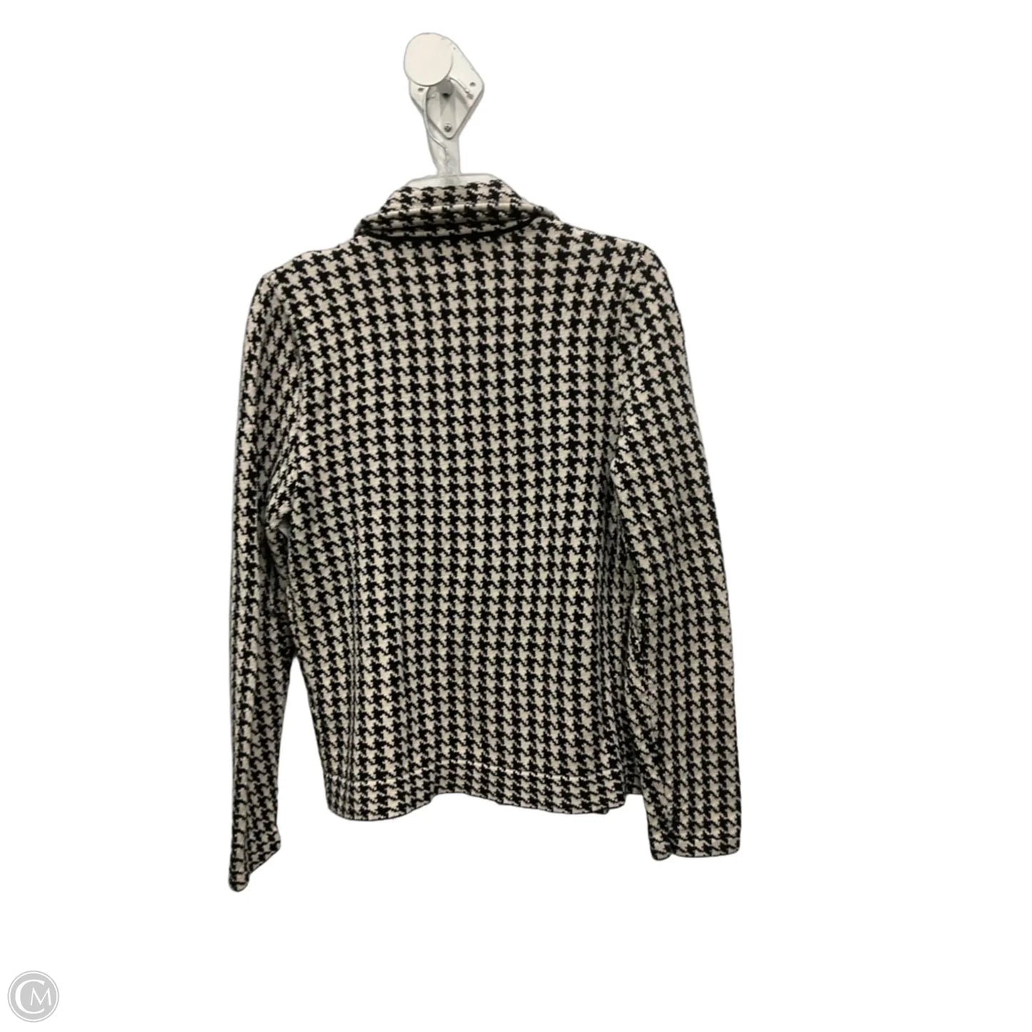 Cardigan By Chaps In Checkered Pattern, Size: L