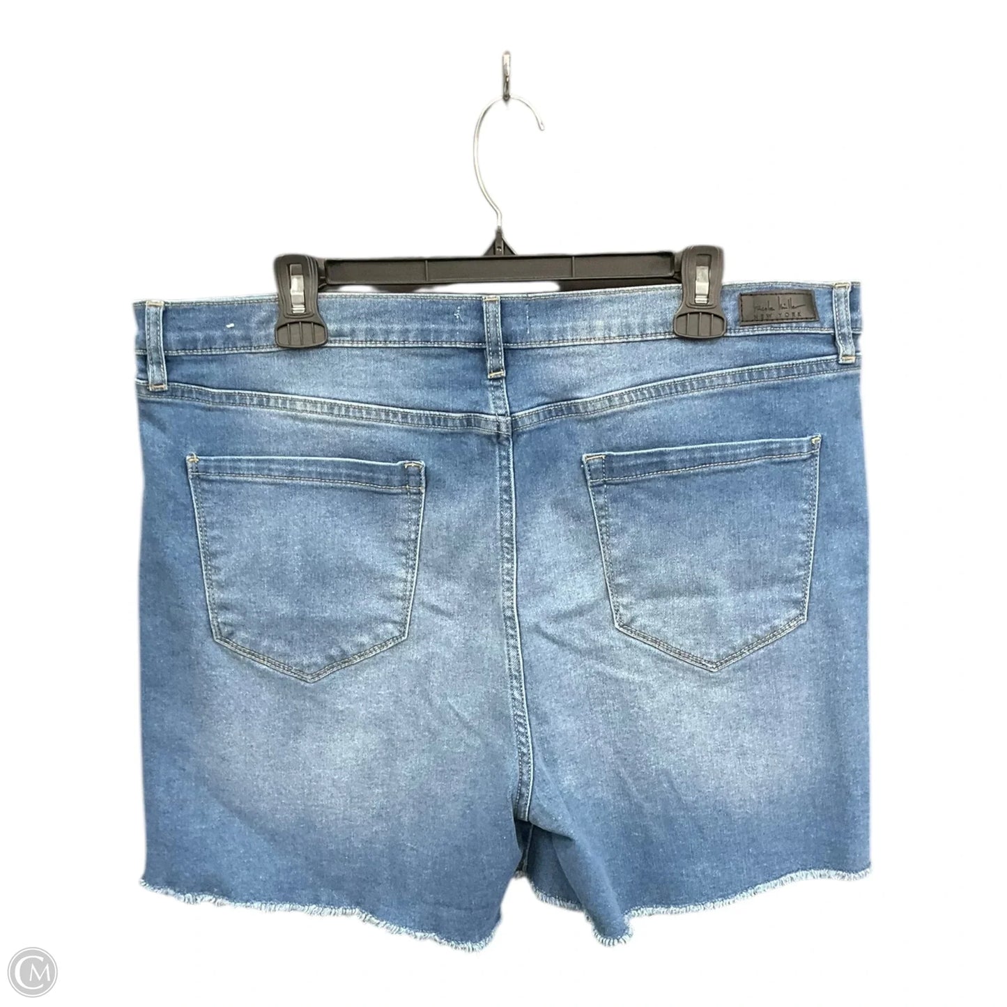 Shorts By Nicole Miller In Blue Denim, Size: 16