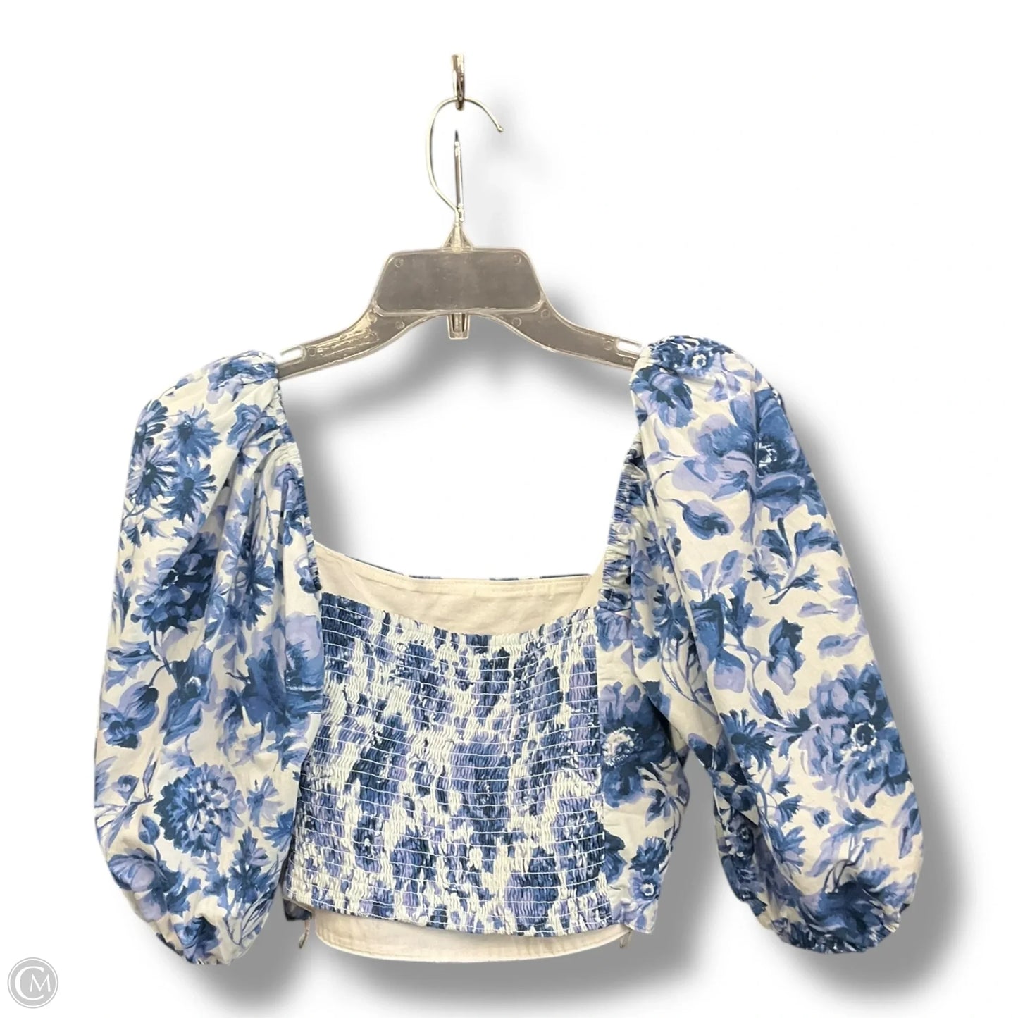 Top Long Sleeve By Abercrombie And Fitch In Floral Print, Size: L