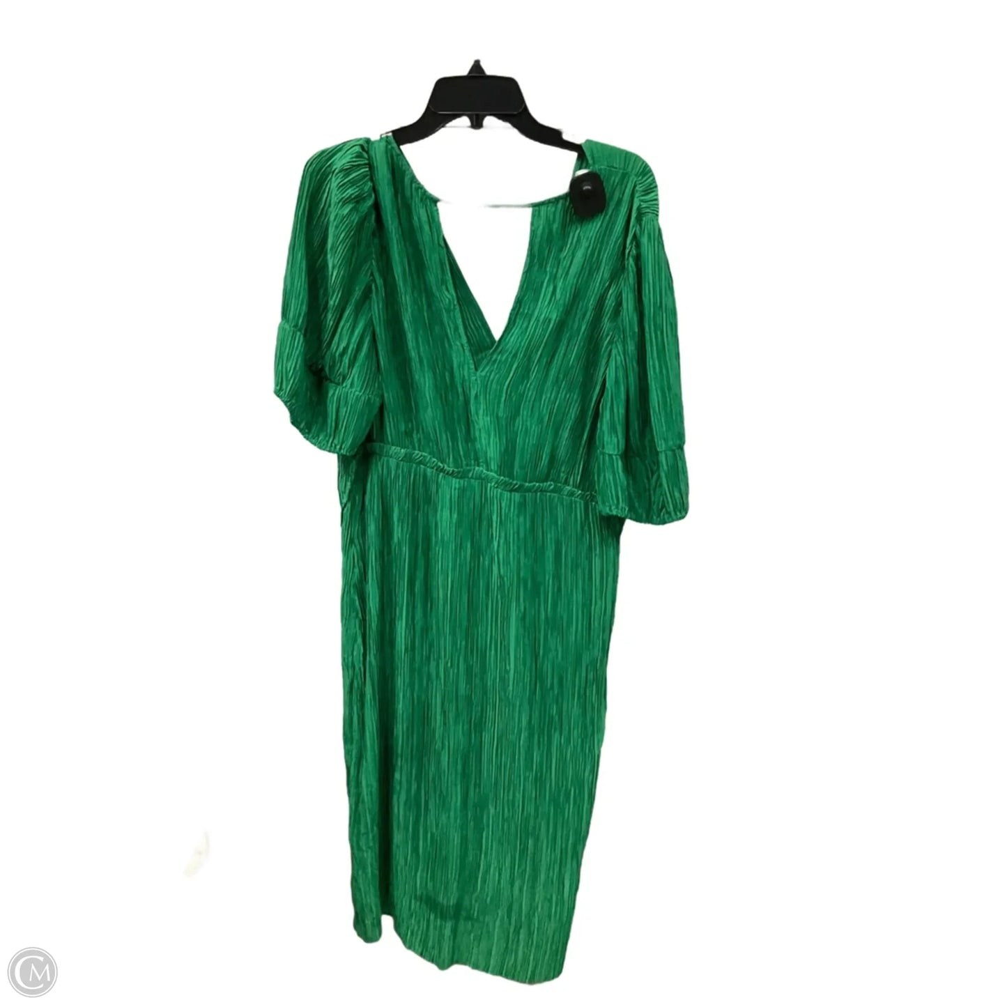 Dress Party Midi By Anthropologie In Green, Size: L