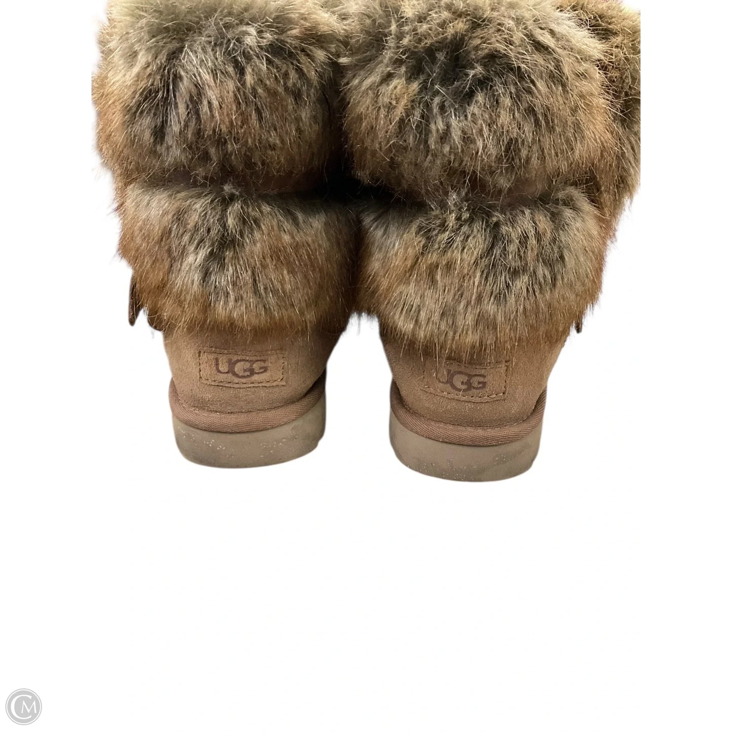 Boots Designer By Ugg In Brown, Size: 8