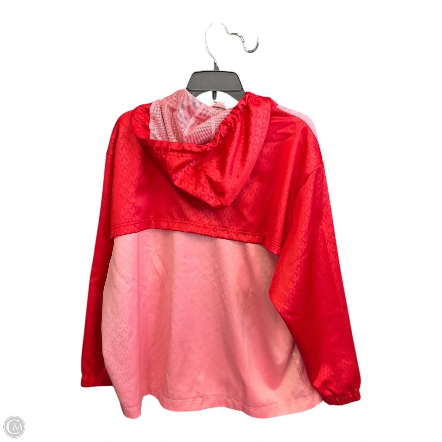 Athletic Jacket By Adidas In Pink & Red, Size: S