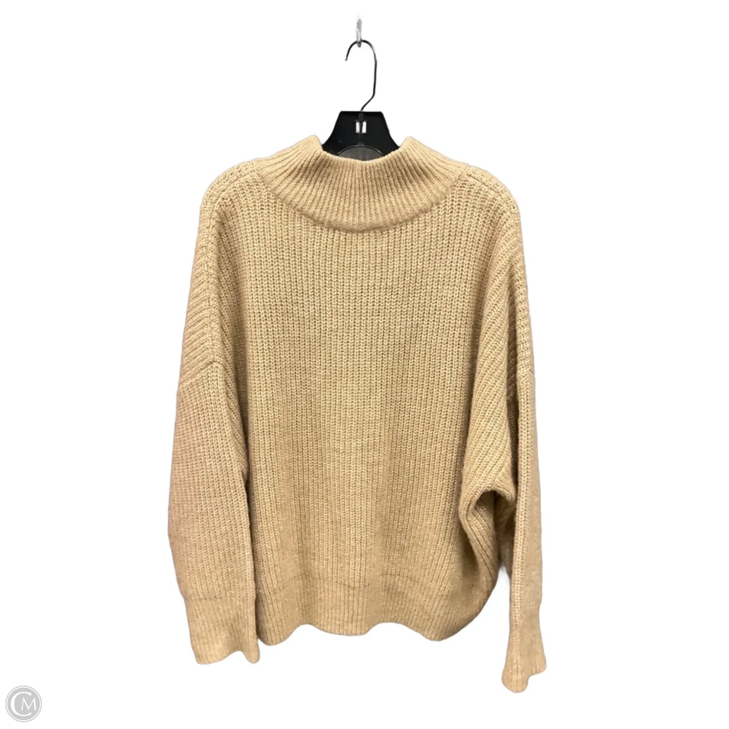 Sweatshirt Collar By Calvin Klein In Brown, Size: Xl