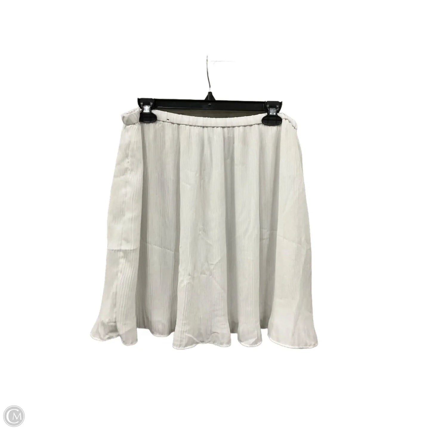 Skirt Midi By Banana Republic In White, Size: L
