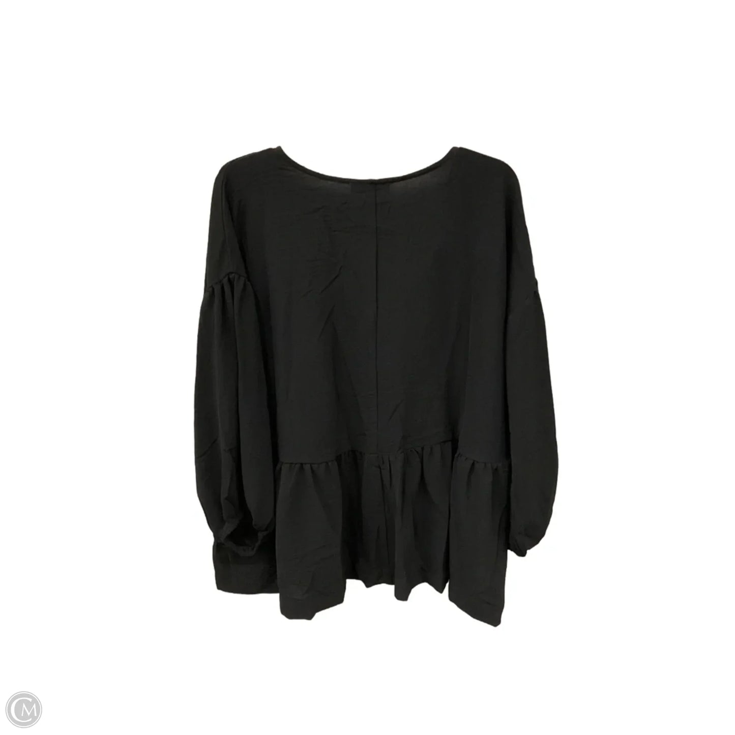 Top 3/4 Sleeve By Umgee In Black, Size: 1x