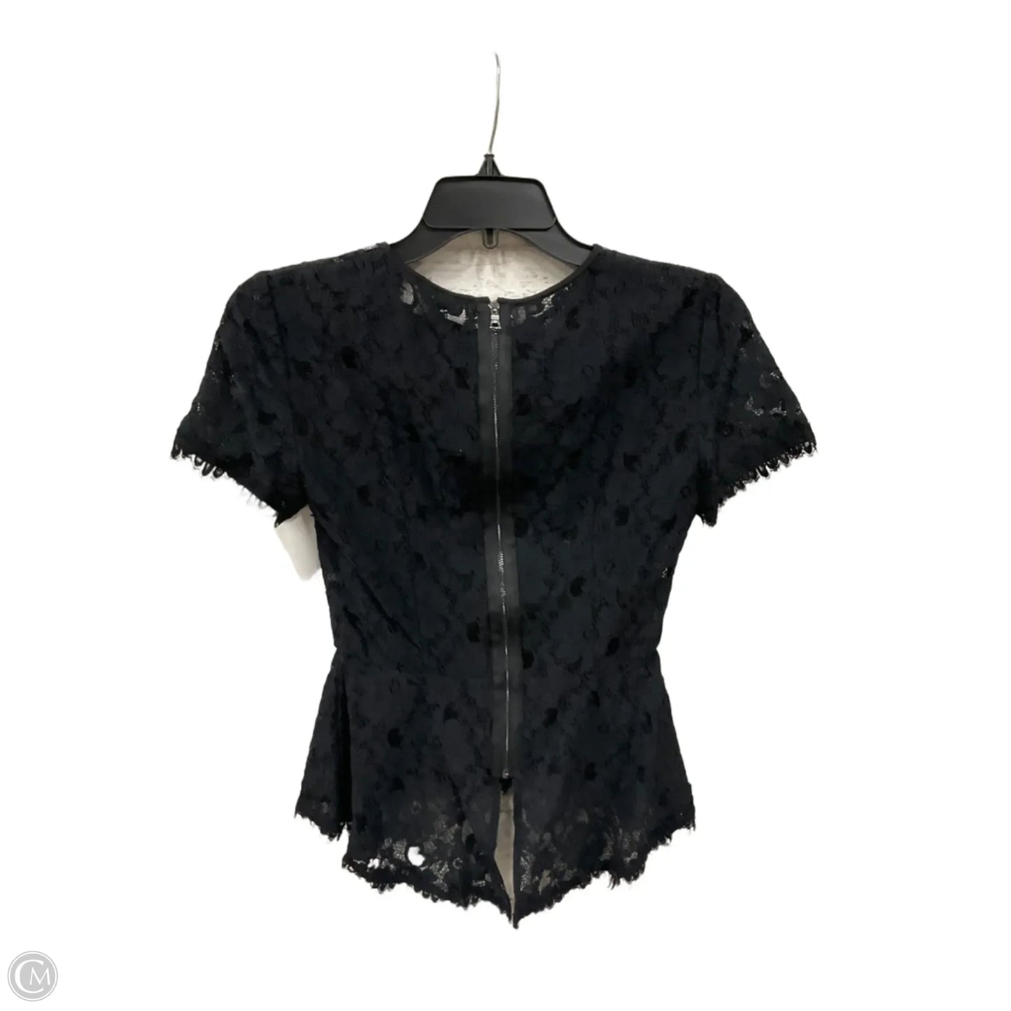 Top Short Sleeve By Bcbgmaxazria In Black, Size: Xs