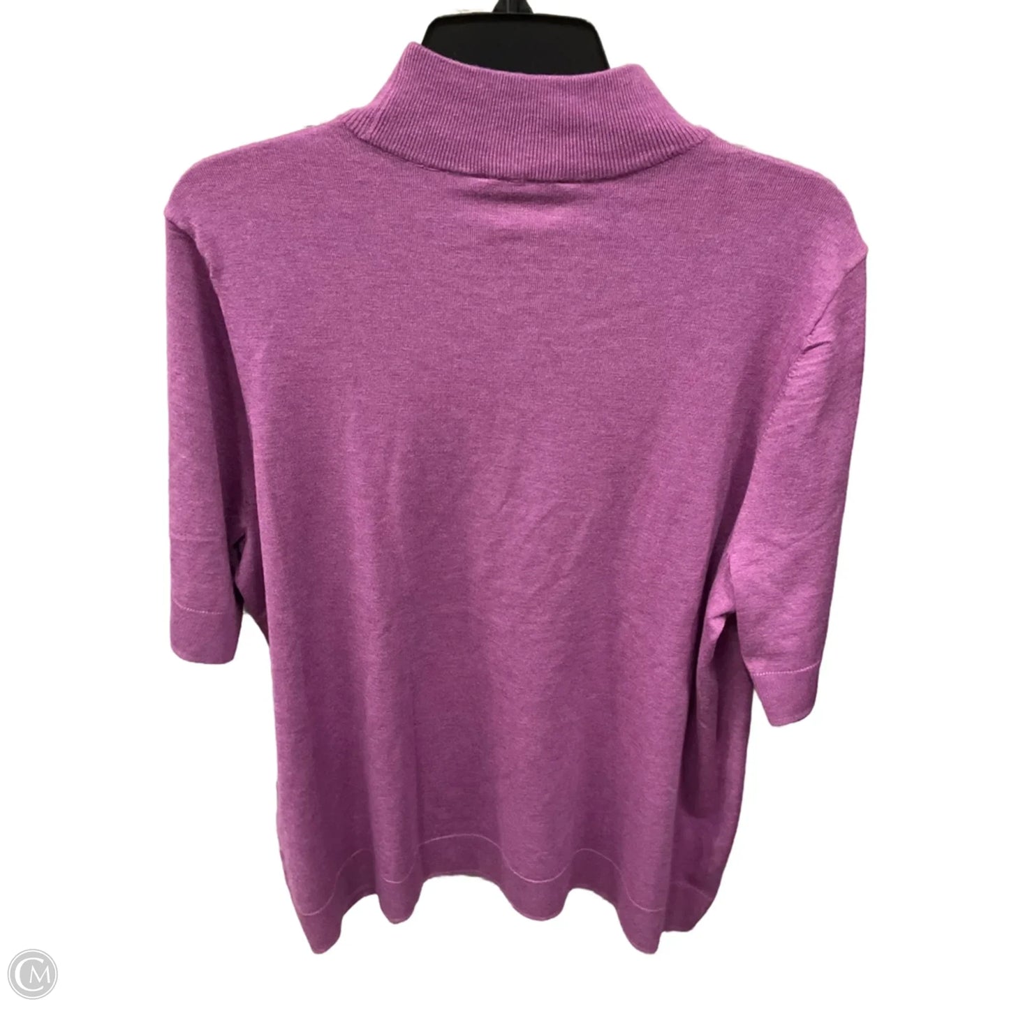 Top Short Sleeve By Chicos In Purple, Size: Xl