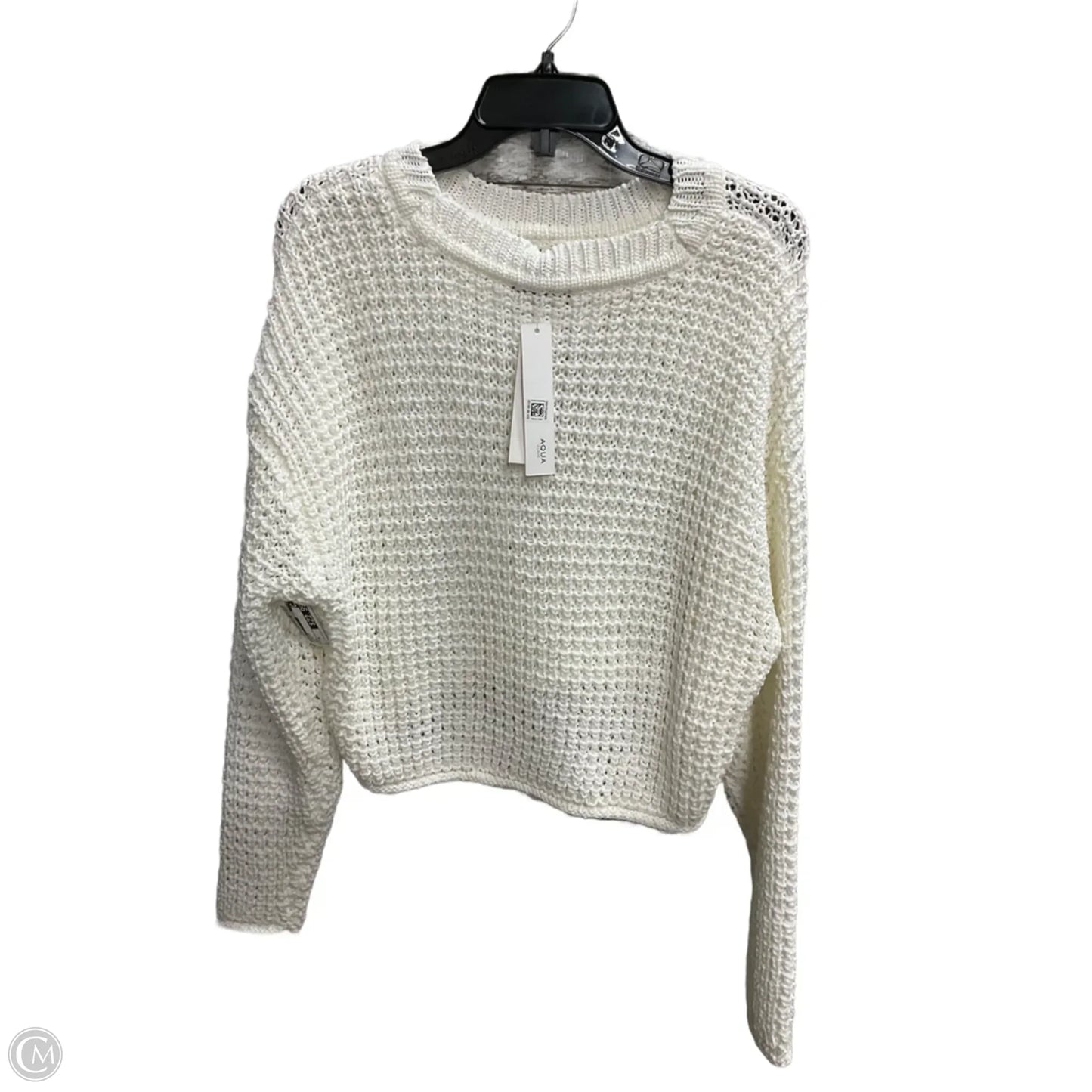 Sweater By Aqua In White, Size: M