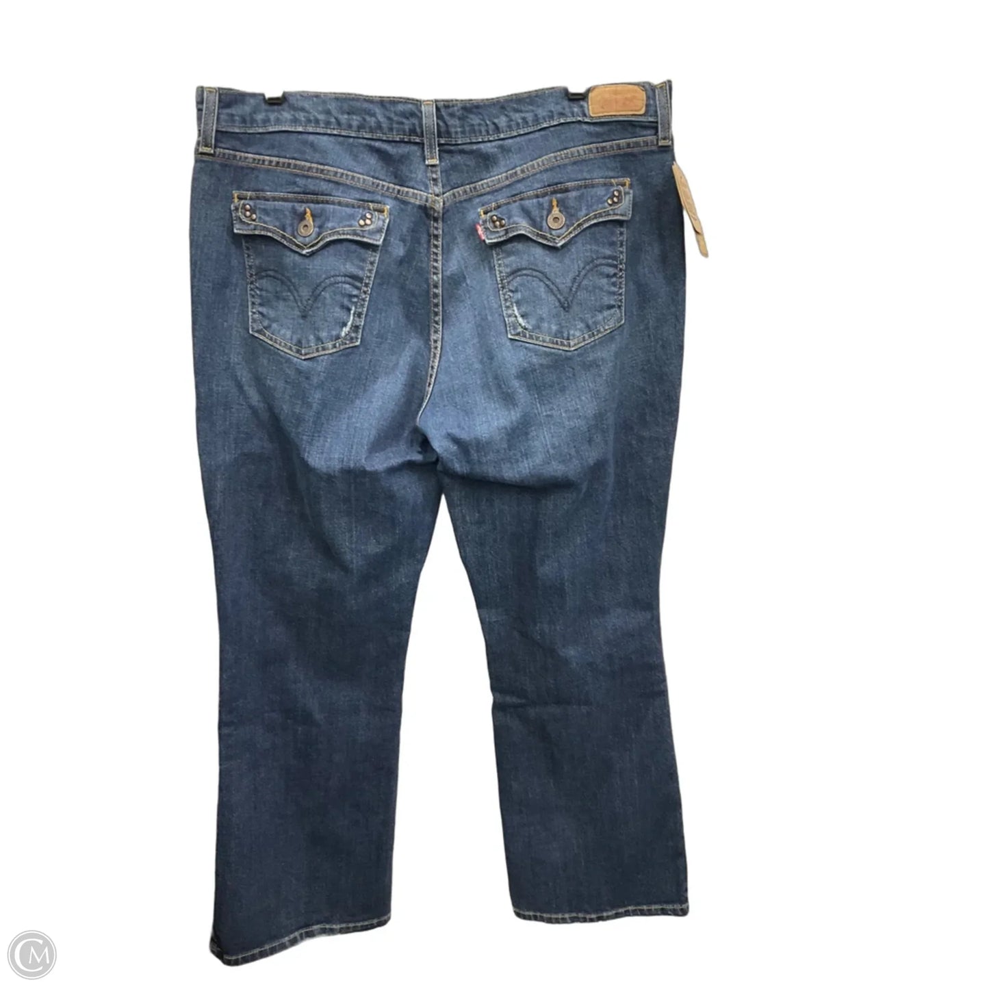 Jeans Boot Cut By Levis In Blue Denim, Size: 16