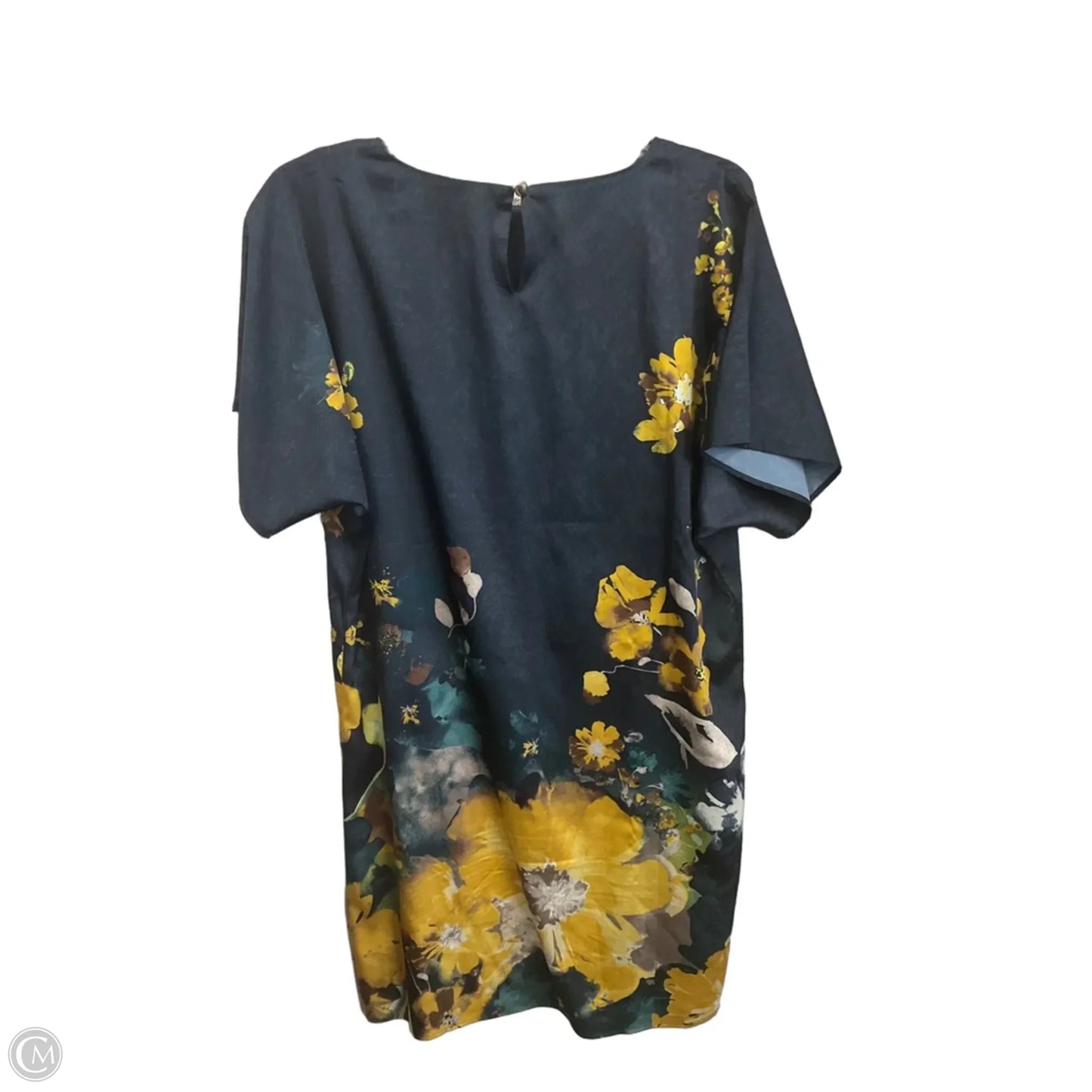 Dress Casual Midi By Chicos In Blue & Yellow, Size: Sp