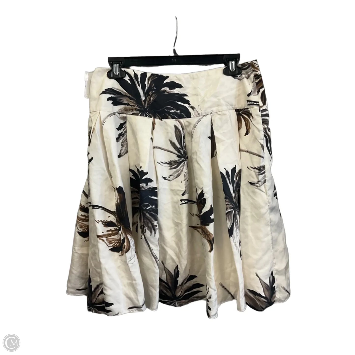 Skirt Midi By White House Black Market In Brown & White, Size: 8