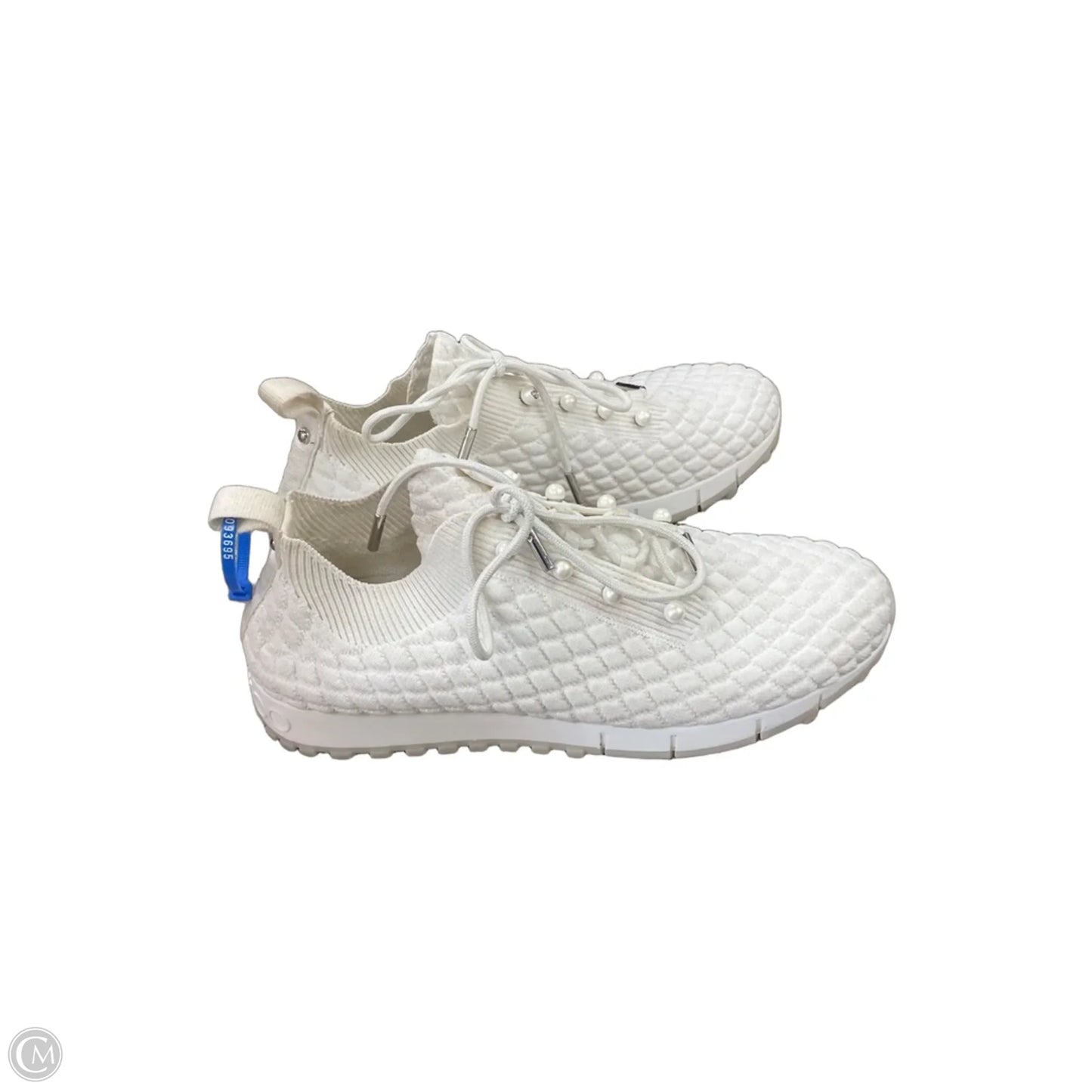 Shoes Luxury Designer By Jimmy Choo In White, Size: 8.5