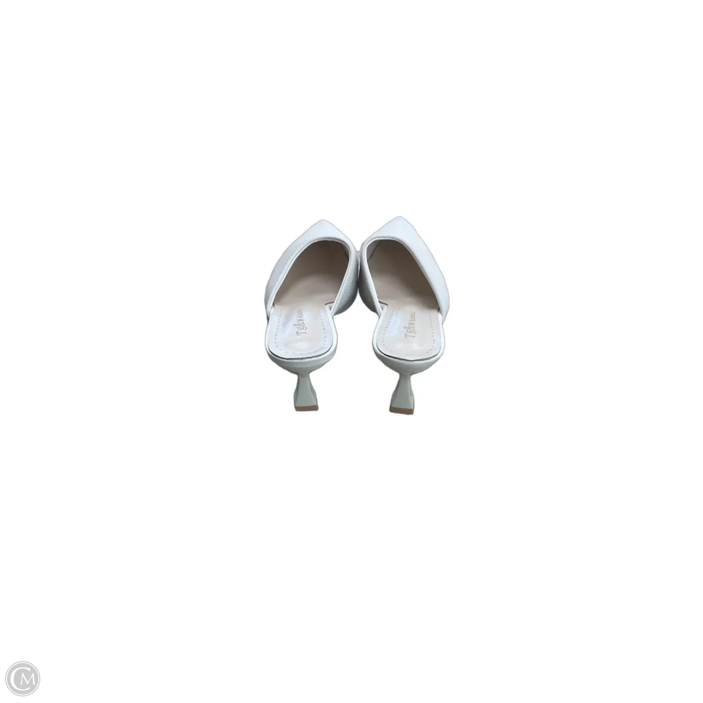 Shoes Heels Kitten By Clothes Mentor In White, Size: 7.5