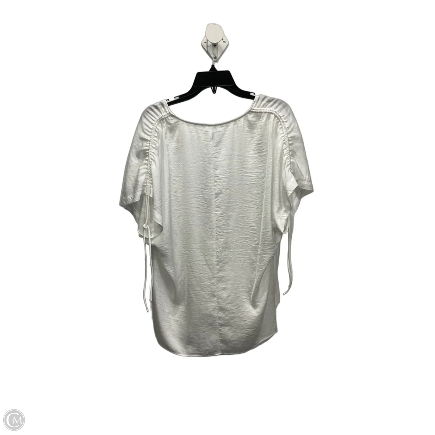 Top Short Sleeve By Cabi In White, Size: S