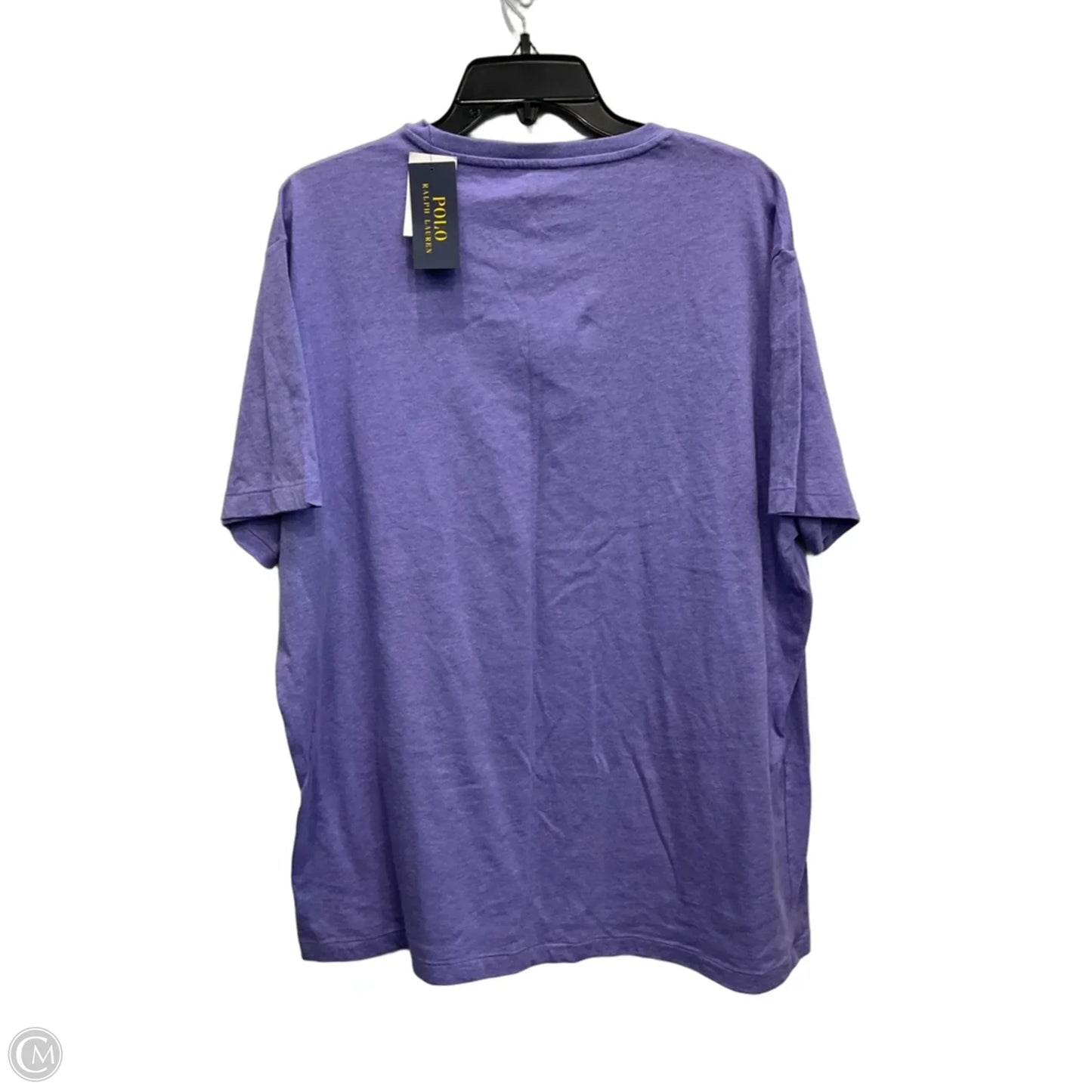 Top Short Sleeve By Polo Ralph Lauren In Purple, Size: Xl