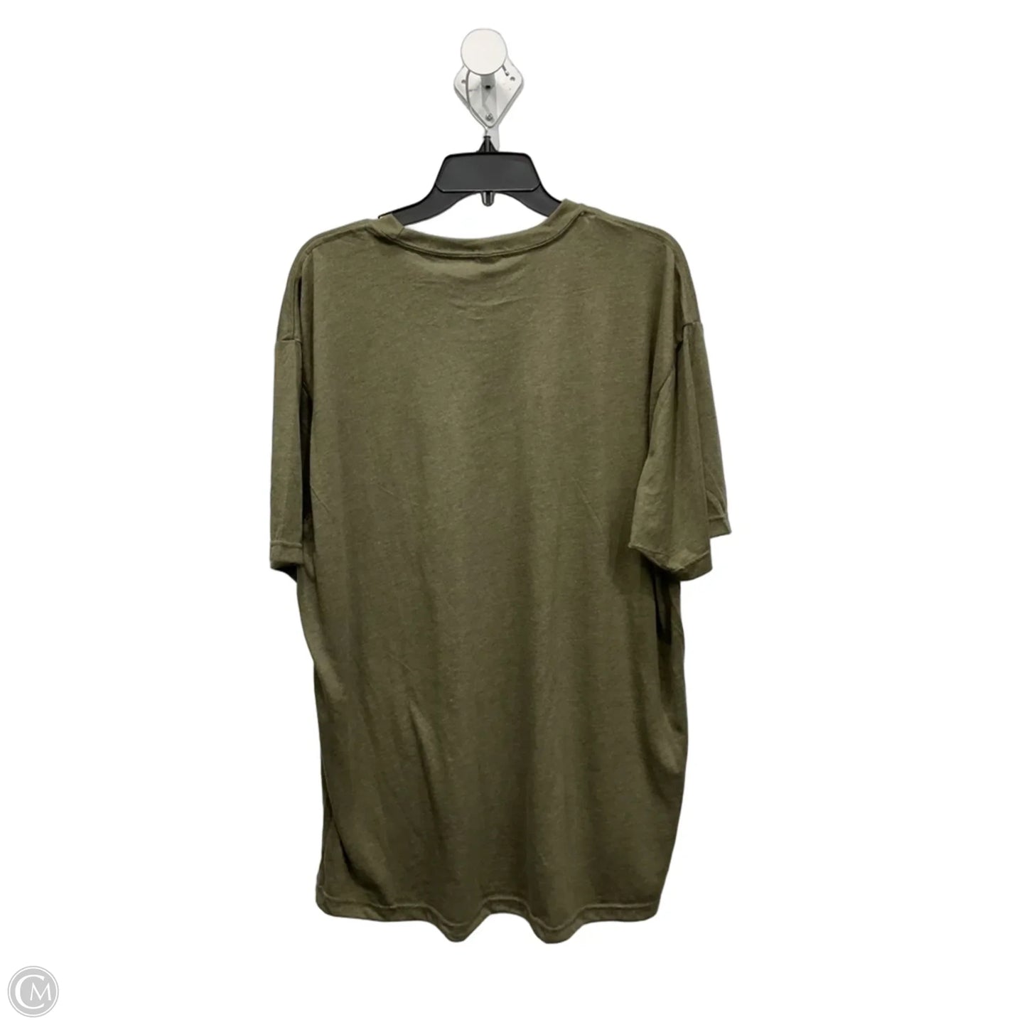 Athletic Top Short Sleeve By Next Level In Green, Size: Xxl