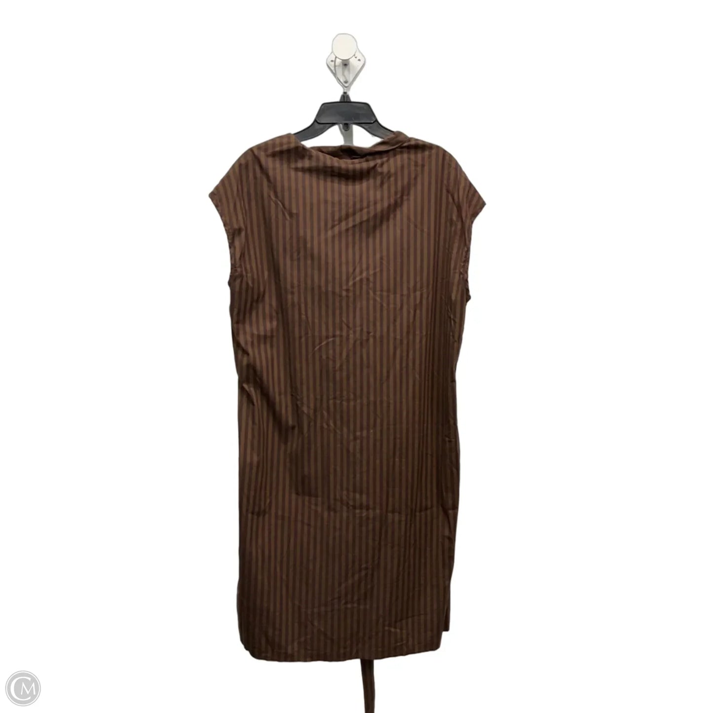Dress Casual Midi By Cmb In Brown, Size: L